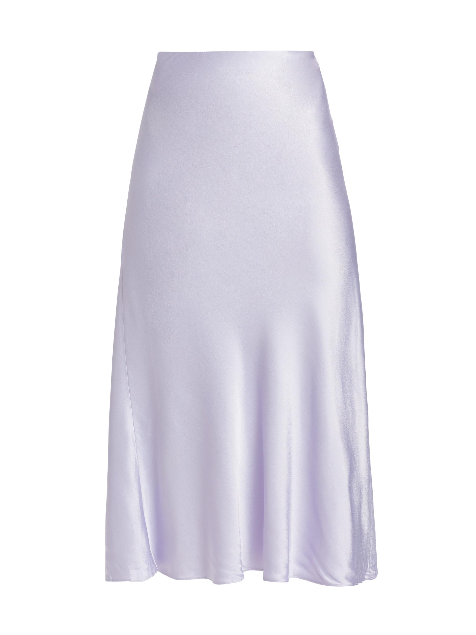 Rails Women's Anya Satin Midi-Skirt - Lilac Ice