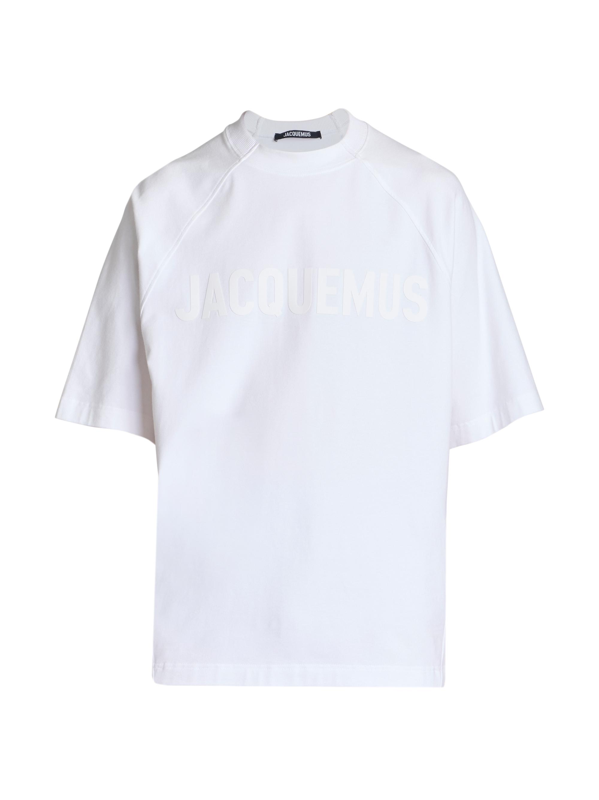 Jacquemus Men's Typo Crewneck T-Shirt - Light Beige