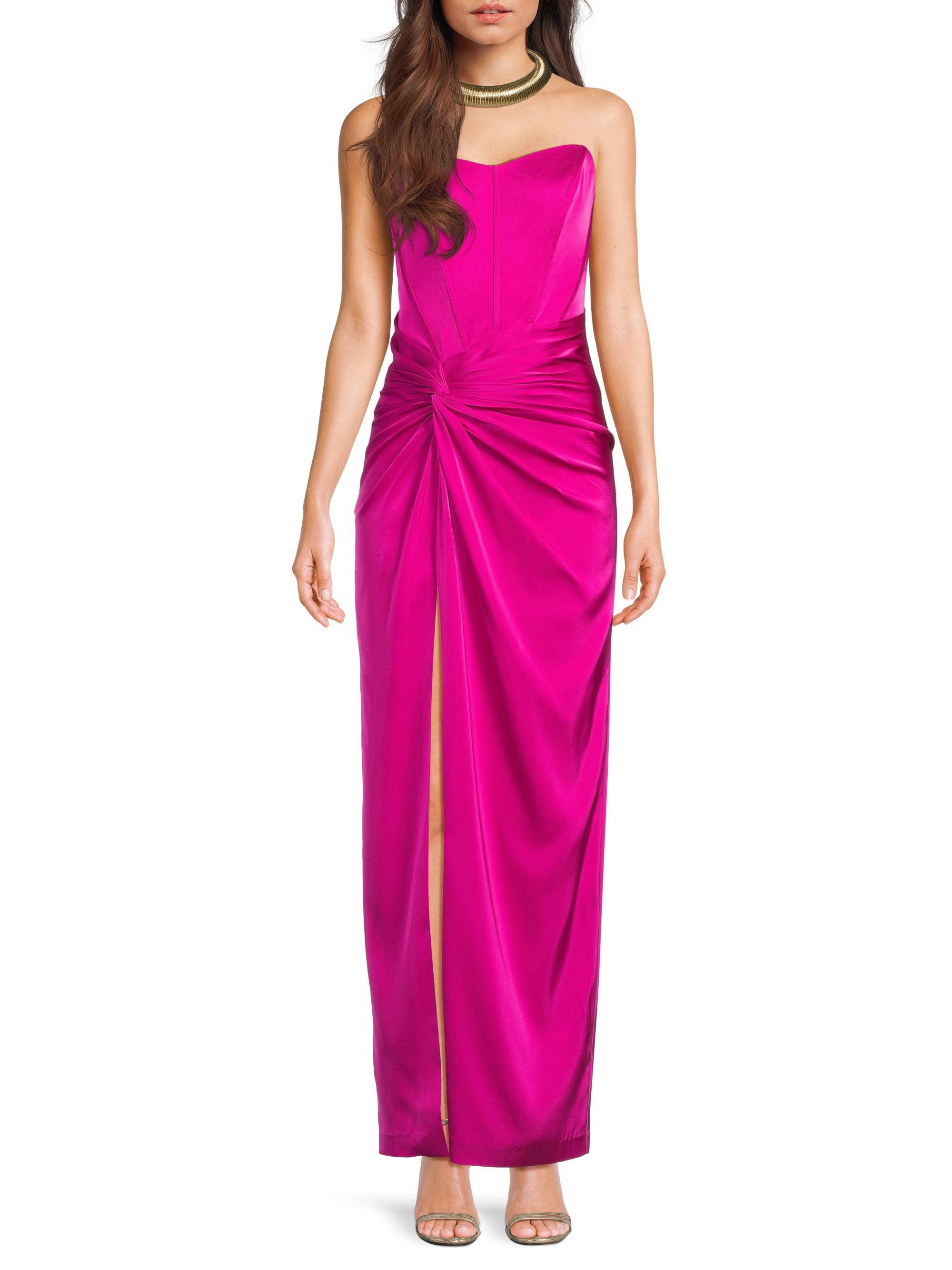 Liv Foster Stretch Satin Strapless Gown | Saks Fifth Avenue