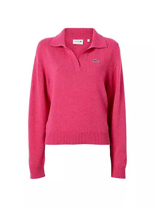 Lacoste X Bandier - cashmere polo sweater
