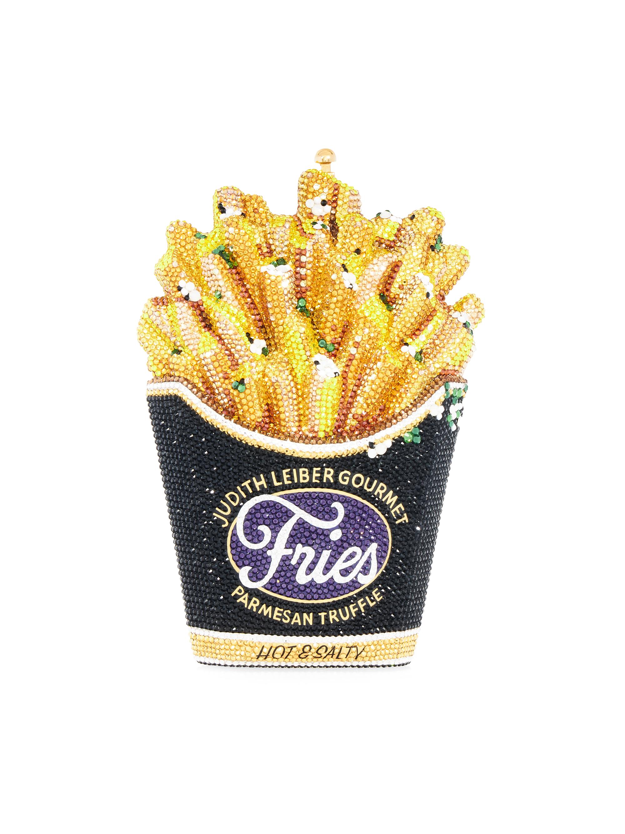 Judith Leiber Couture Women's French Fries Crystal-Embellished Clutch - Champagne Jet Multi