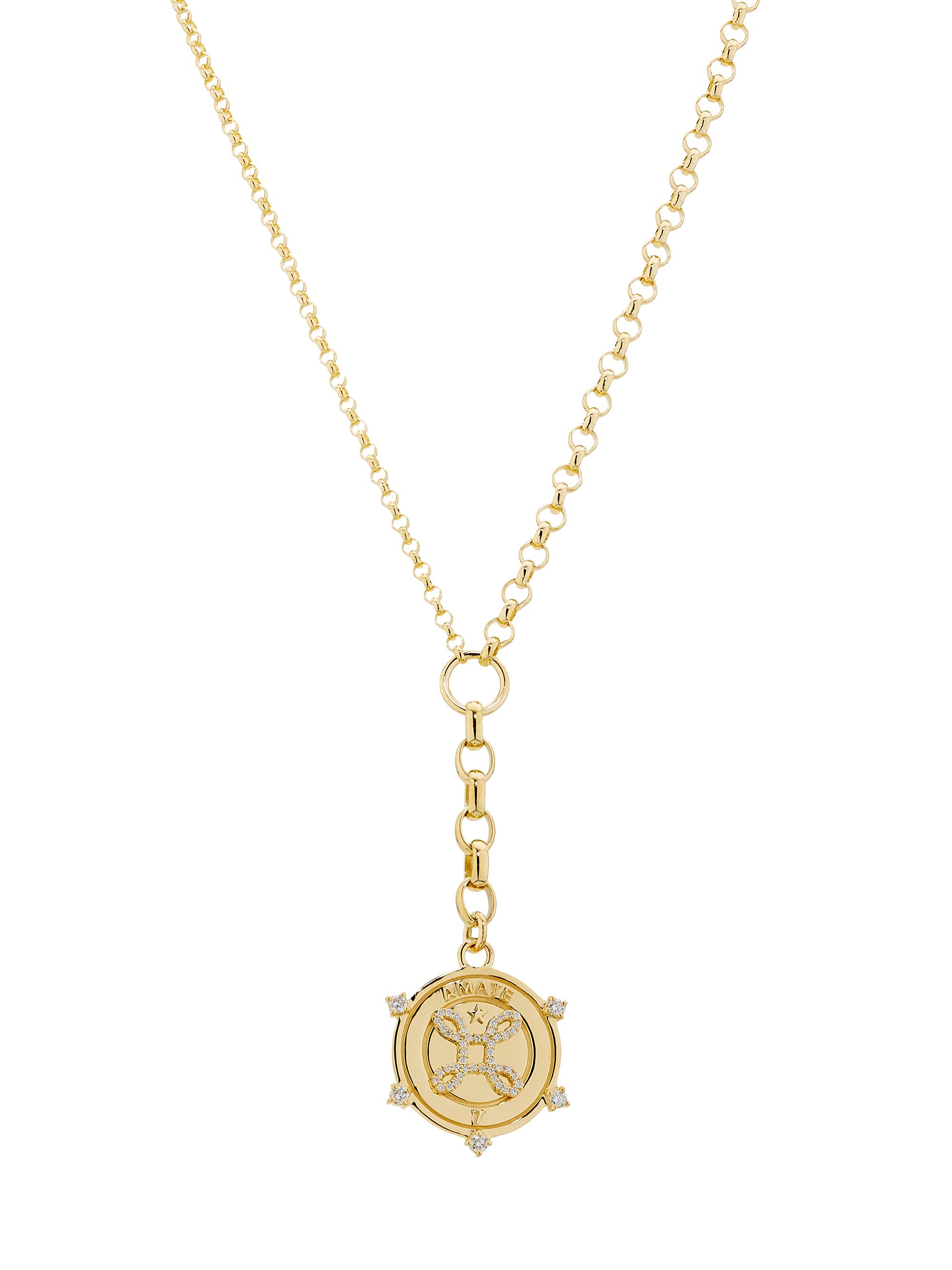 Foundrae Women's True Love Amate 18K Yellow Gold & 0.33 TCW Diamond Chain Necklace - Yellow Gold