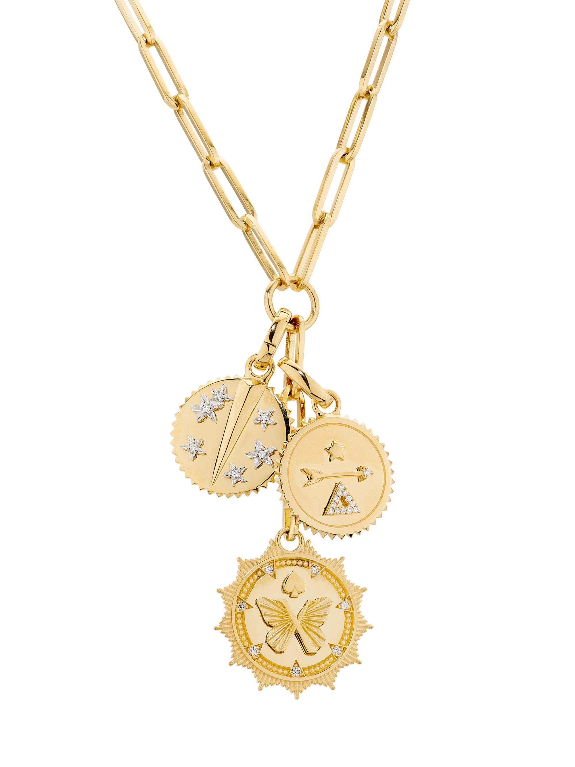 Foundrae Women's Reverie, Dream & Resilience: The Path To Joy 18K Yellow Gold & 0.14 TCW Diamond Link Chain Necklace - Yellow Gold