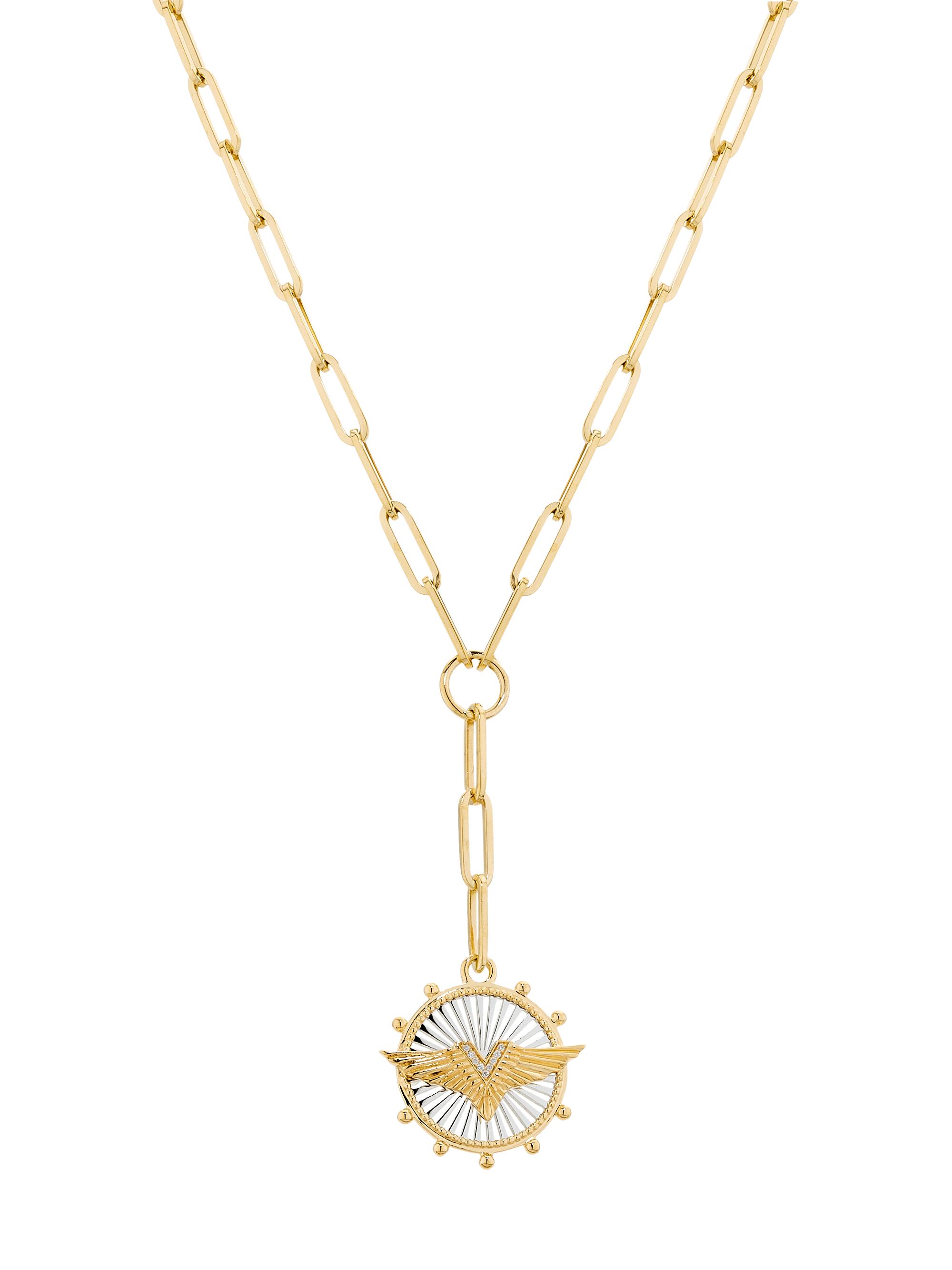 Foundrae Women's Passion 18K Yellow Gold & 0.03 TCW Diamond Link Chain Necklace - Yellow Gold