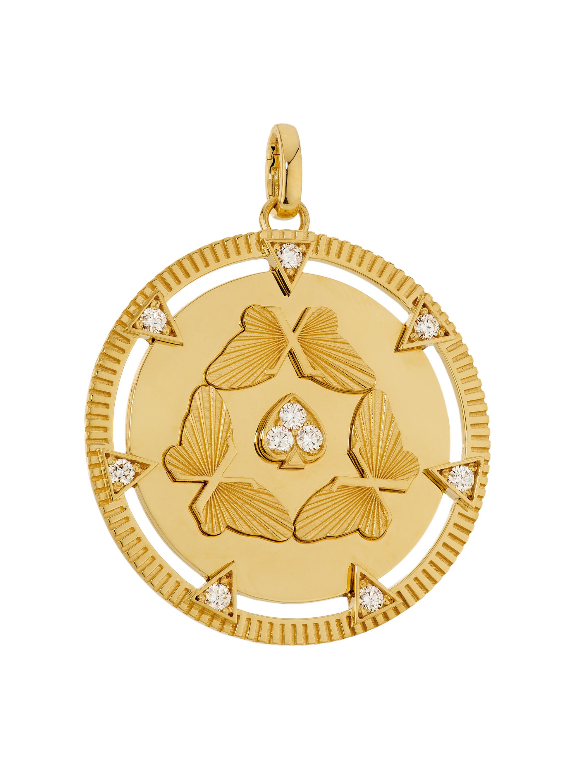 Foundrae Women's Reverie 18K Yellow Gold & 0.62 TCW Diamond Oversized Medallion - Yellow Gold