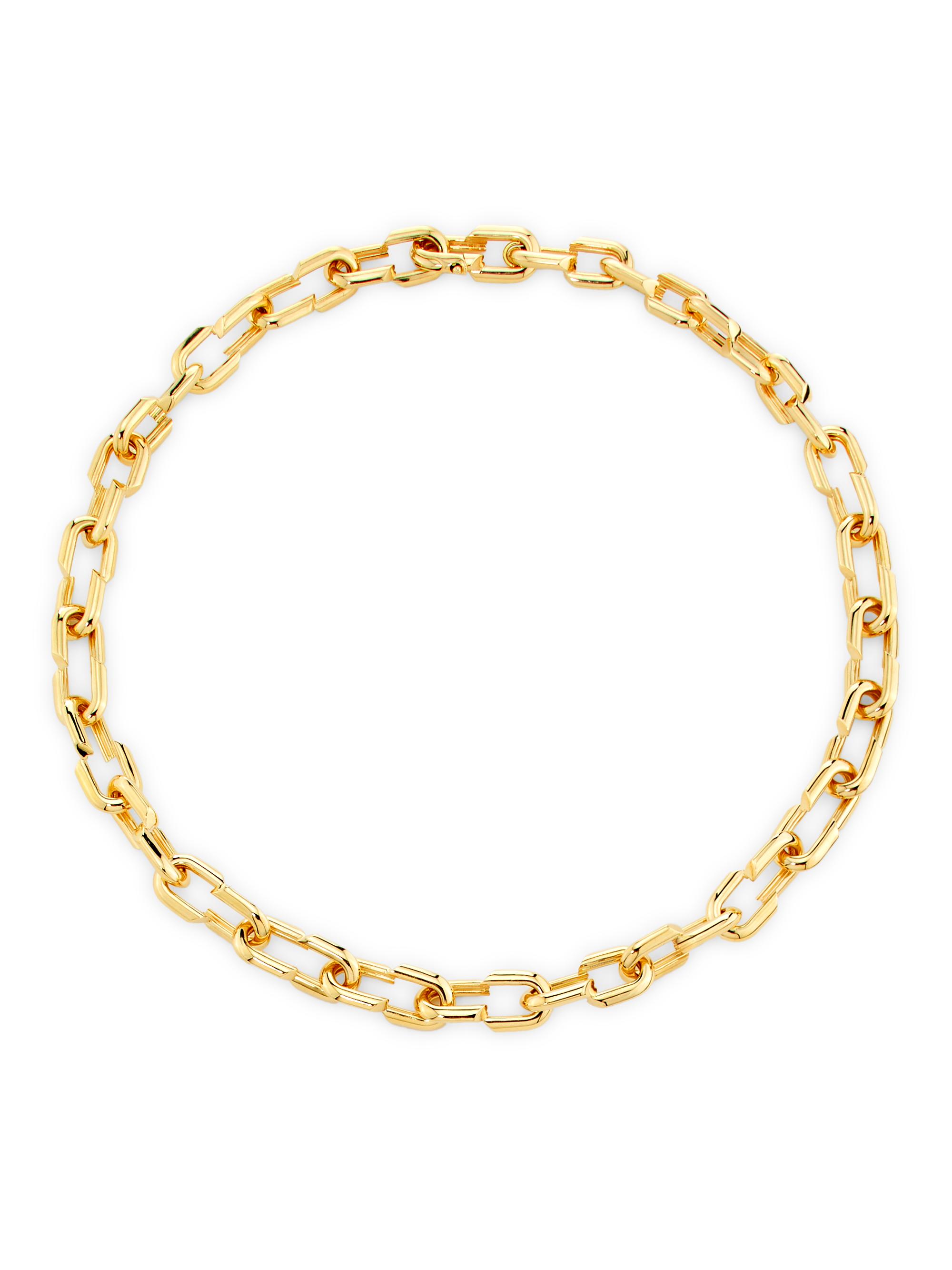 Foundrae Women's Strong Hearts 18K Yellow Gold  Chain Necklace - Gold