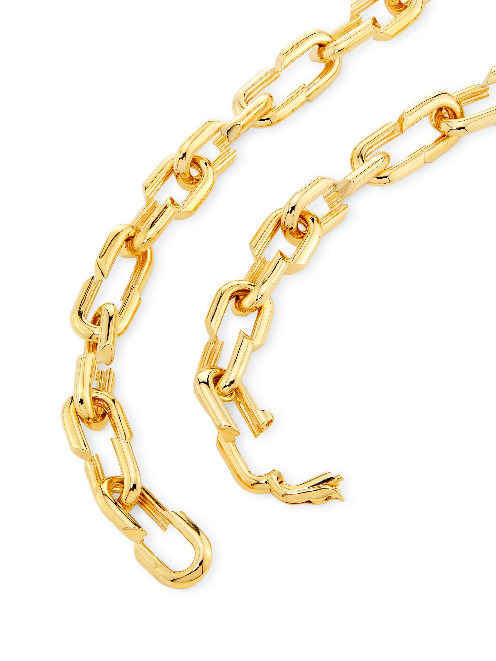 Foundrae Strong Hearts 18K Yellow Gold Medium Chain Necklace | Saks ...