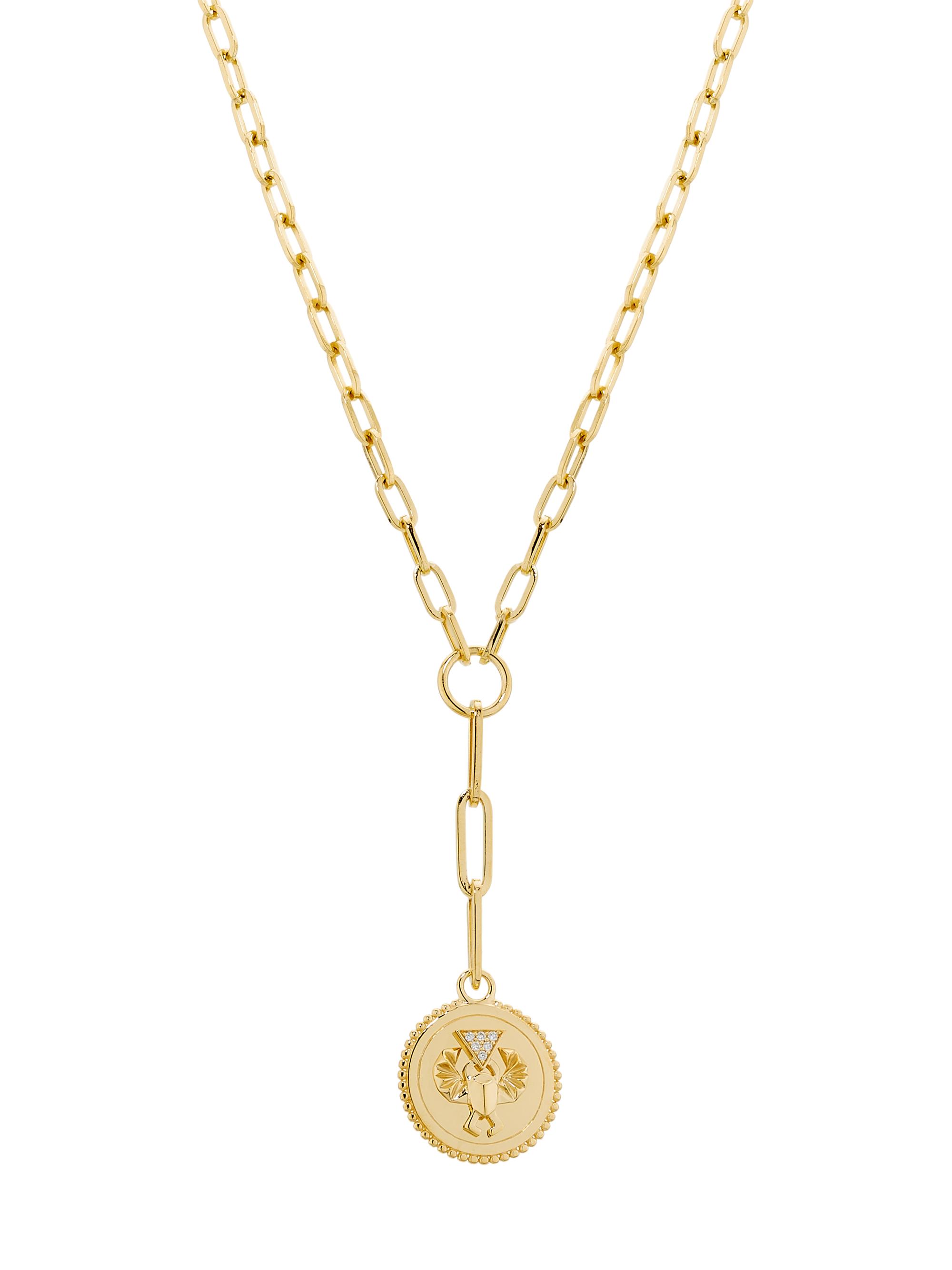 Foundrae Women's Protection 18K Yellow Gold & 0.23 TCW Diamond Link Chain Necklace - Yellow Gold