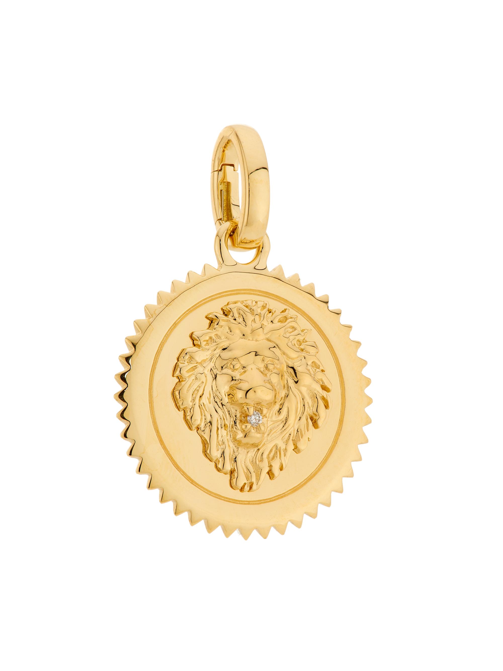 Foundrae Women's Strength 18K Yellow Gold & 0.008 TCW Diamond  Medallion - Yellow Gold