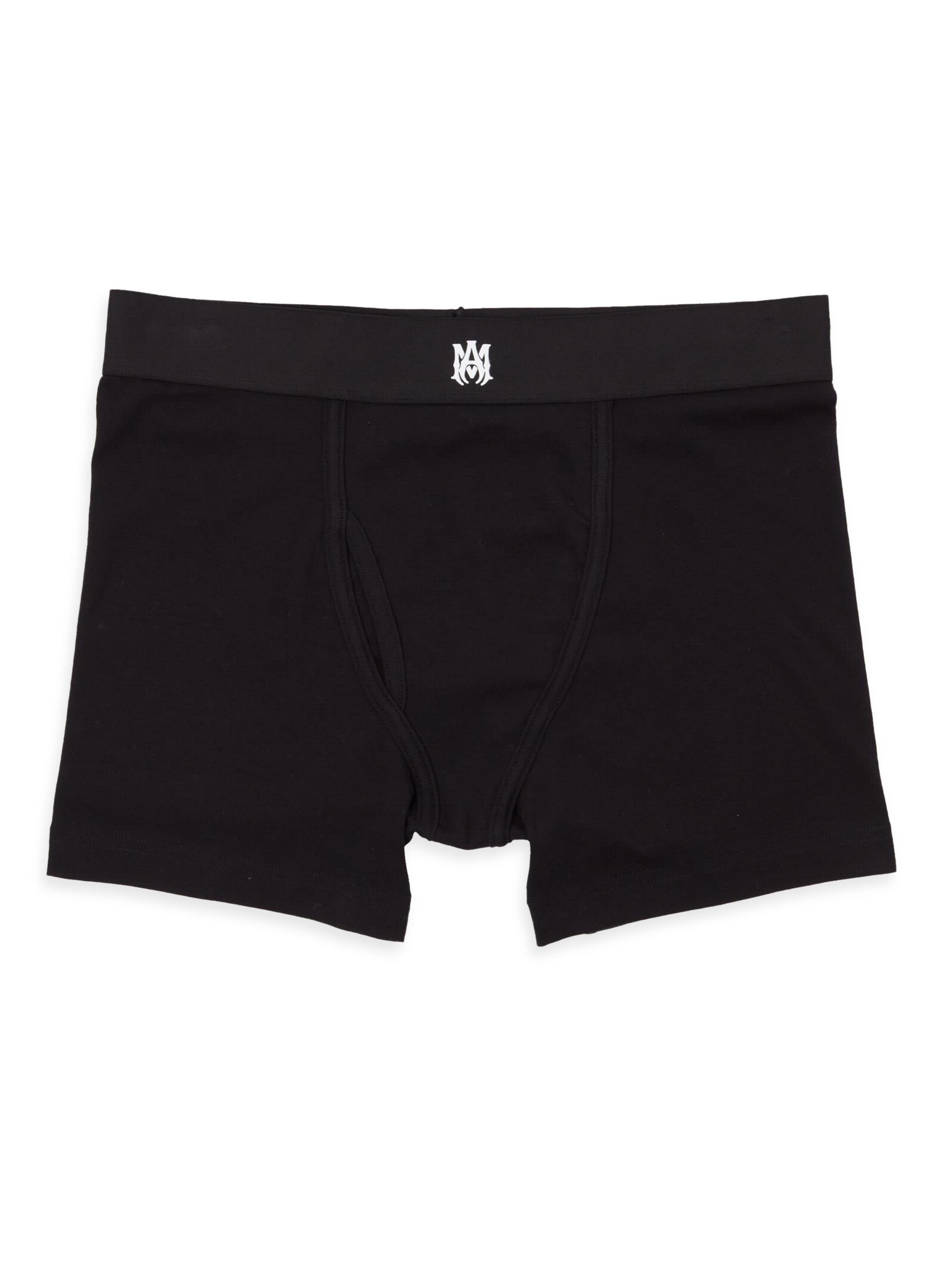 未使用 AMIRI ブラック ボクサー下着 領収書 ギフトボックス付き 1枚のみ Amiri MA Logo Boxer Briefs | Saks Fifth Avenue