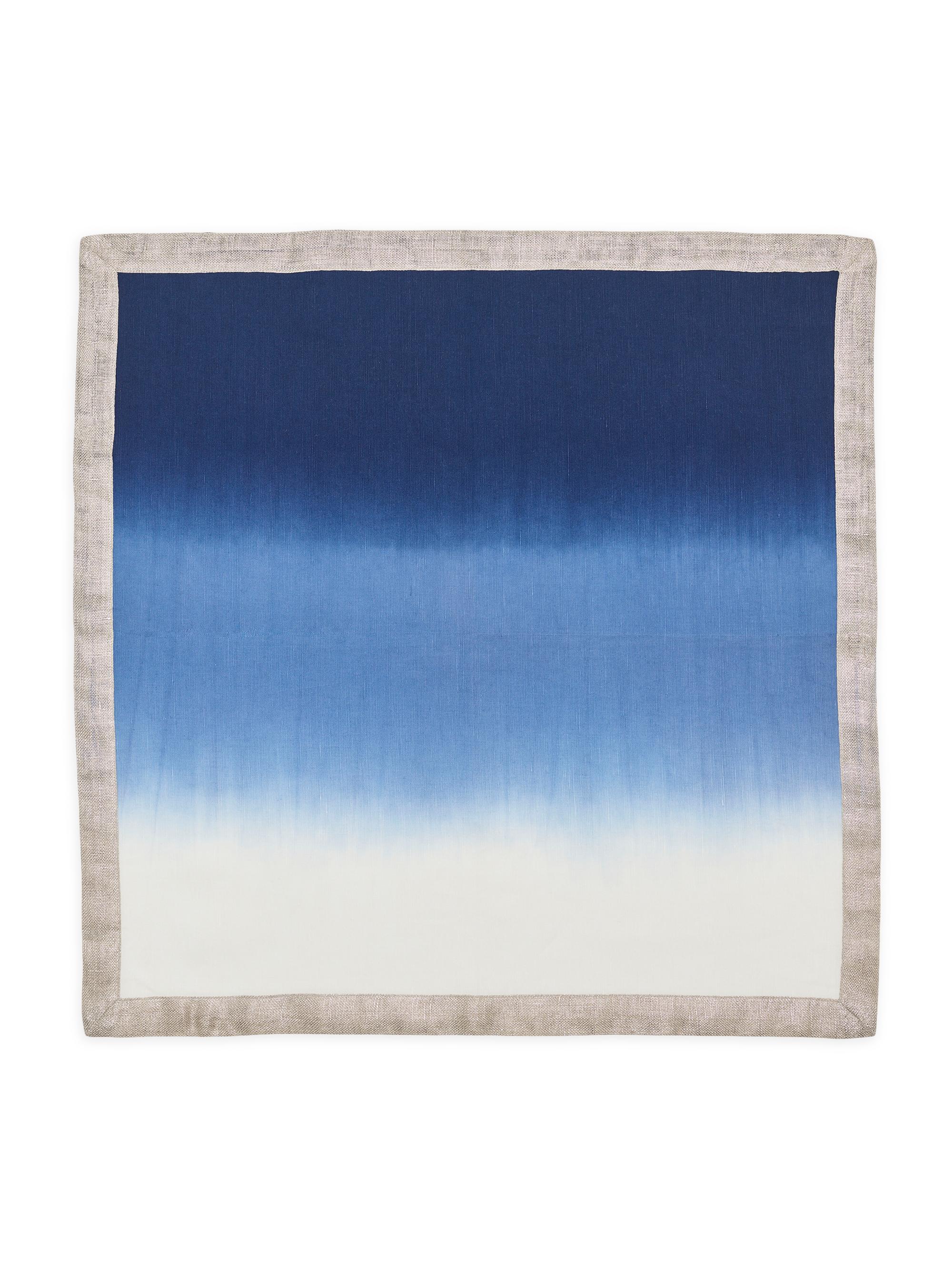 Kim Seybert Dip-Dye Napkin - Blue White
