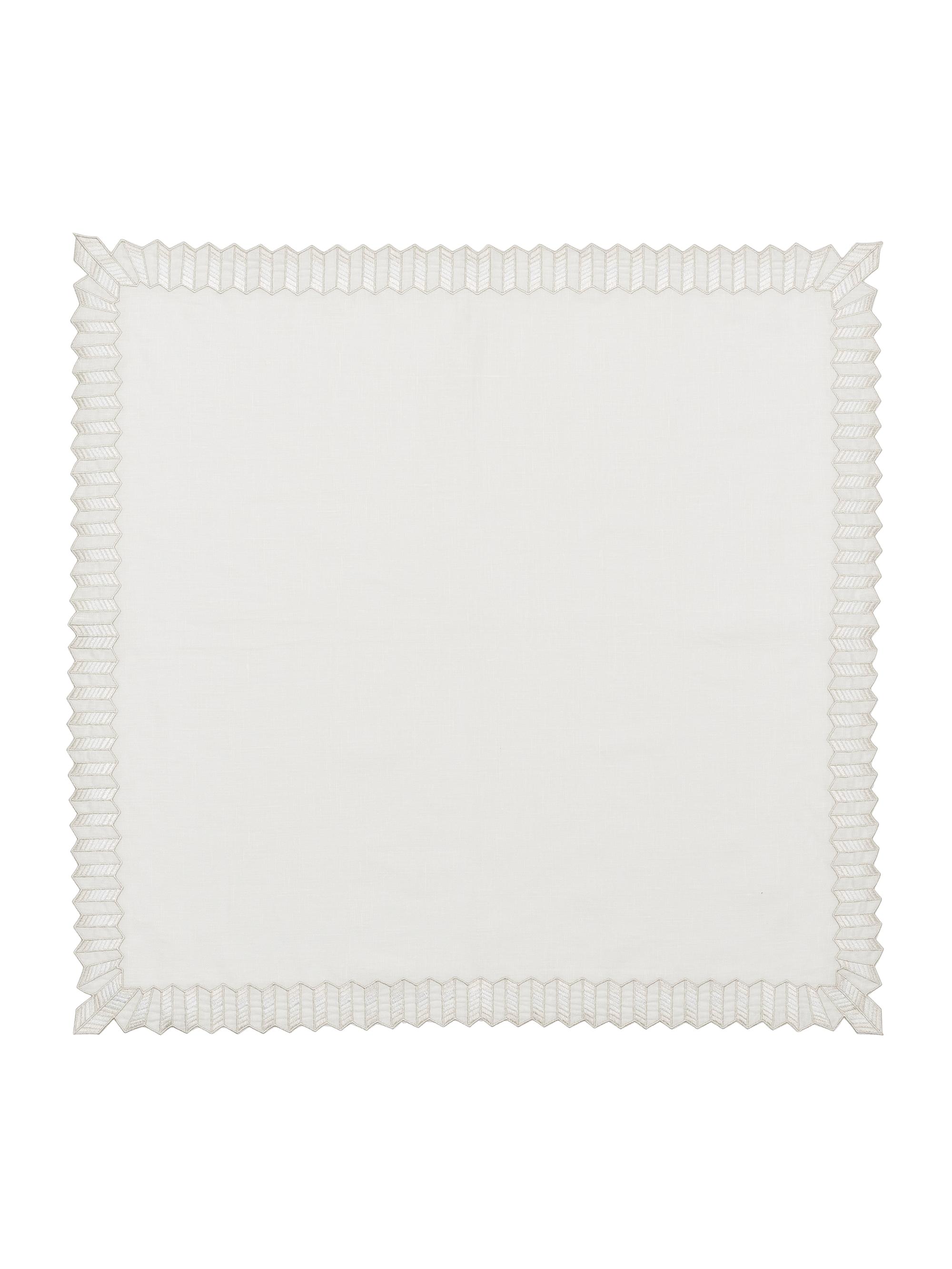 Kim Seybert Lumina Linen Napkin - White