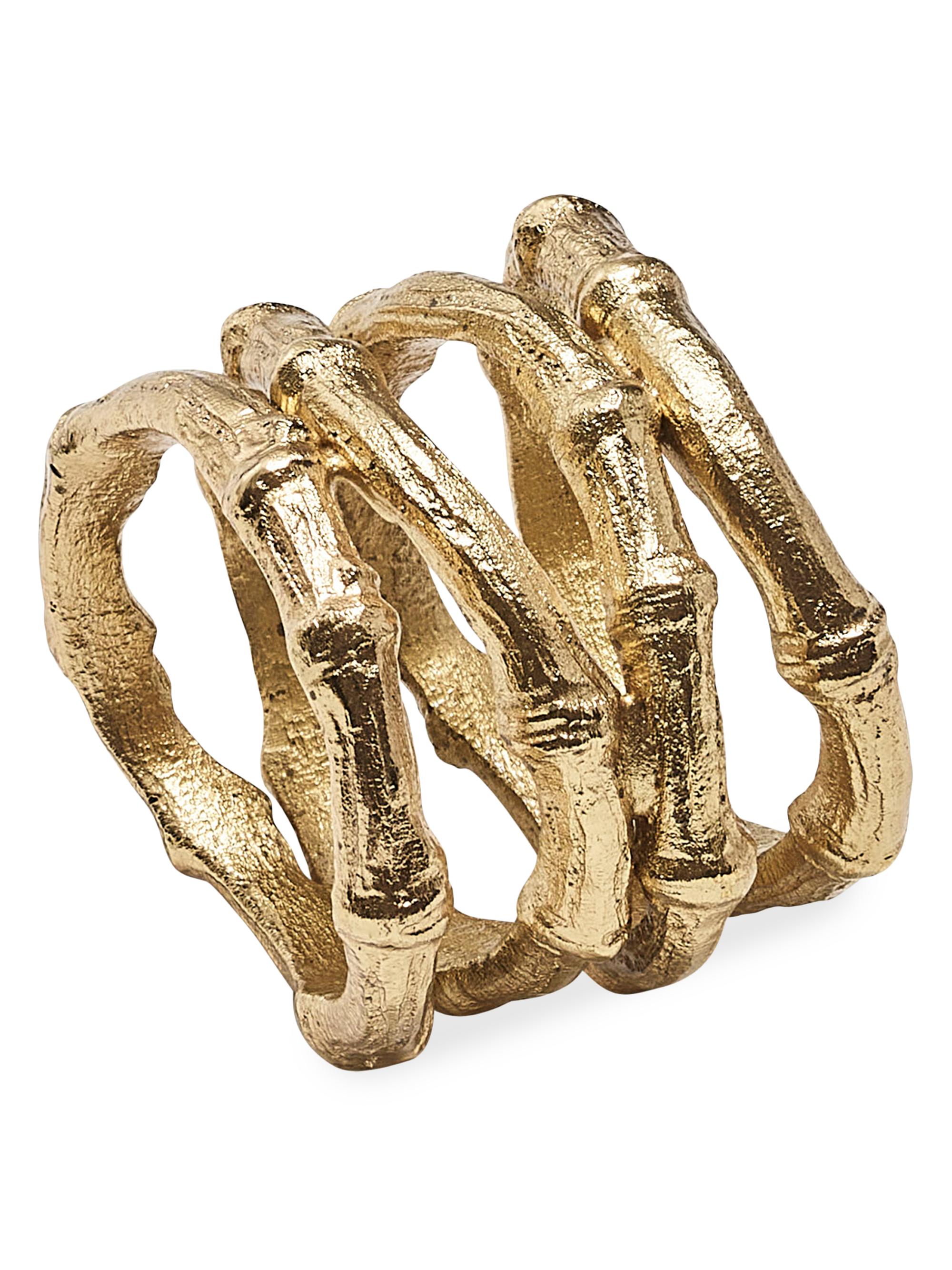 Kim Seybert Bamboo Napkin Ring - Gold