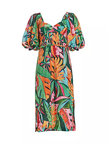 Farm Rio Sleeveless Floral Maxi Dress
