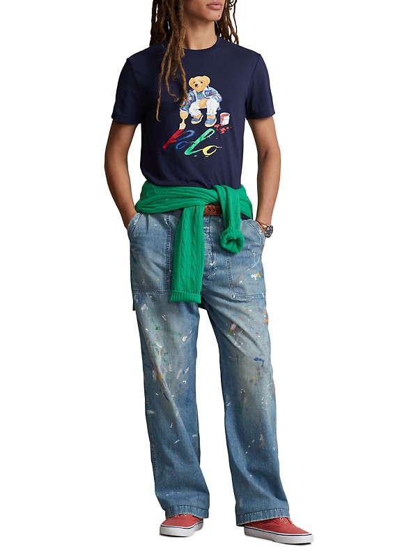 Shop Polo Ralph Lauren Paint Splatter Straight-Leg Carpenter Shop Polo Ralph Lauren Paint Splatter Straight-Leg Carpenter