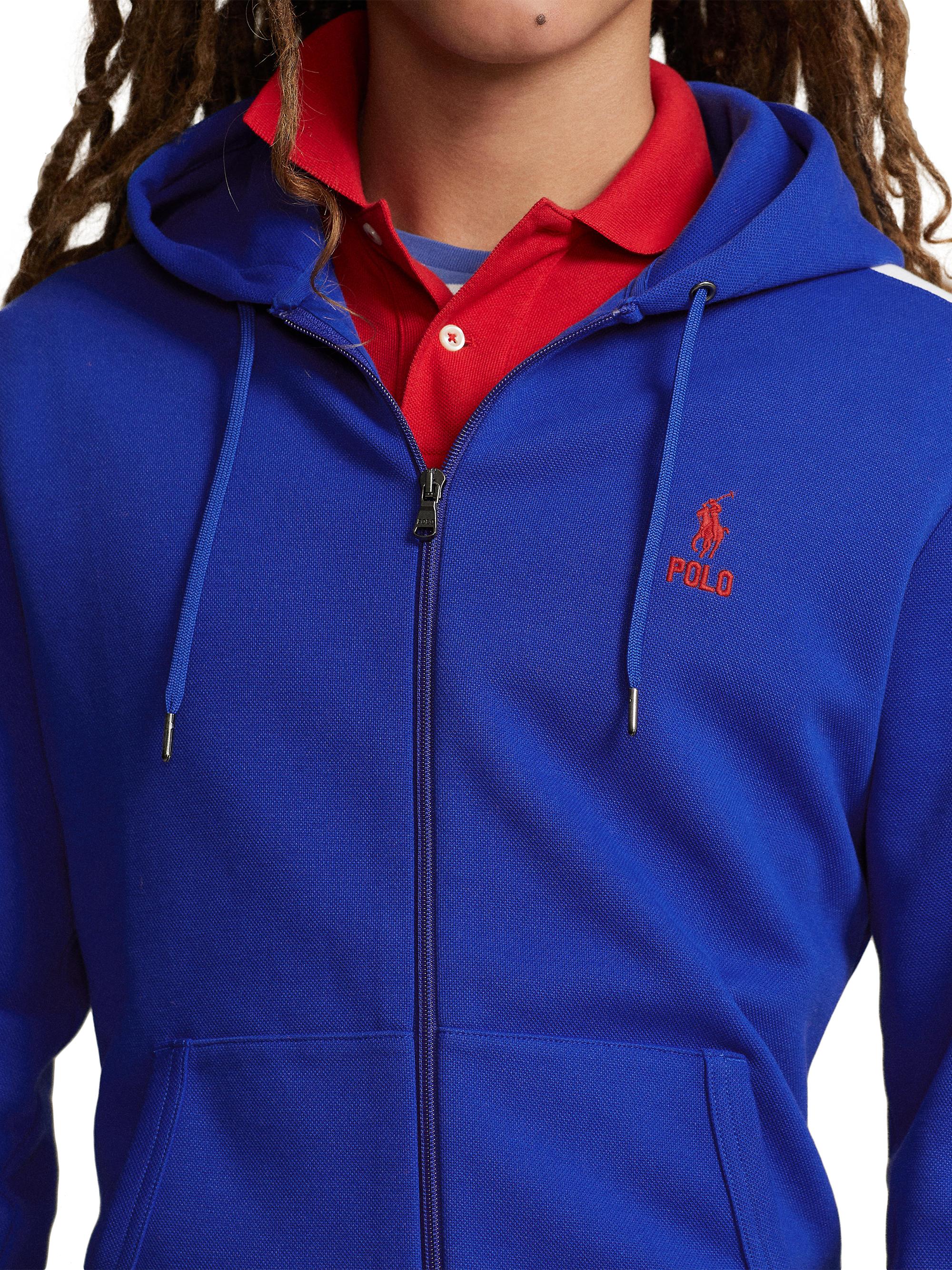 Polo Ralph Lauren Full-Zip Double-Knit Logo Hoodie | Saks