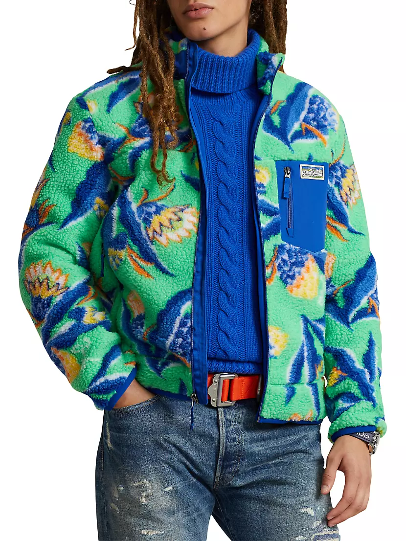 Hi-Pile Floral Fleece Jacket
