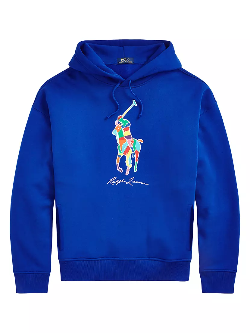Shop Polo Ralph Lauren Seasonal Fleece Big Pony Logo Hoodie