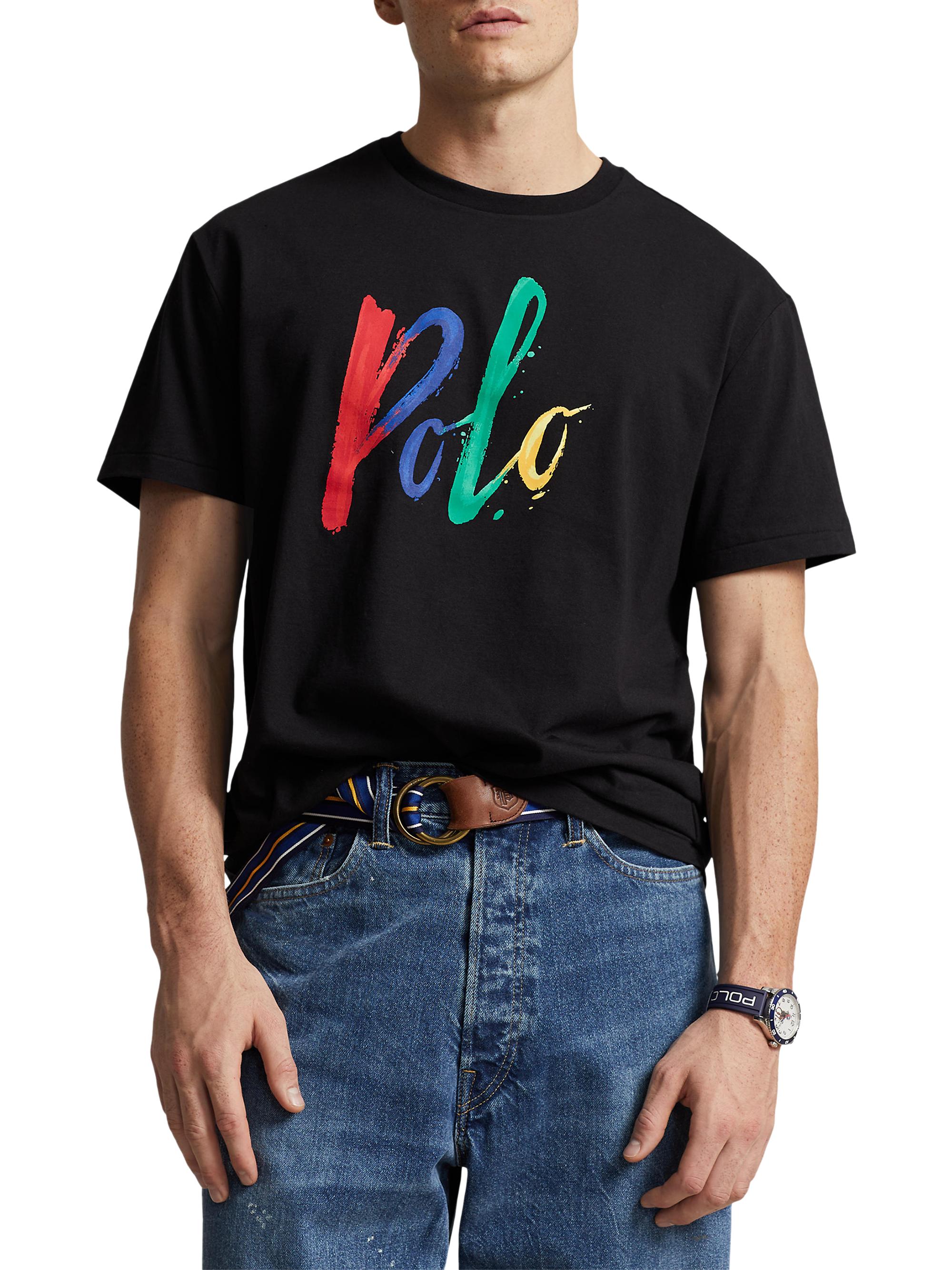 Polo Ralph Lauren Men's Painterly Logo T-Shirt - Black
