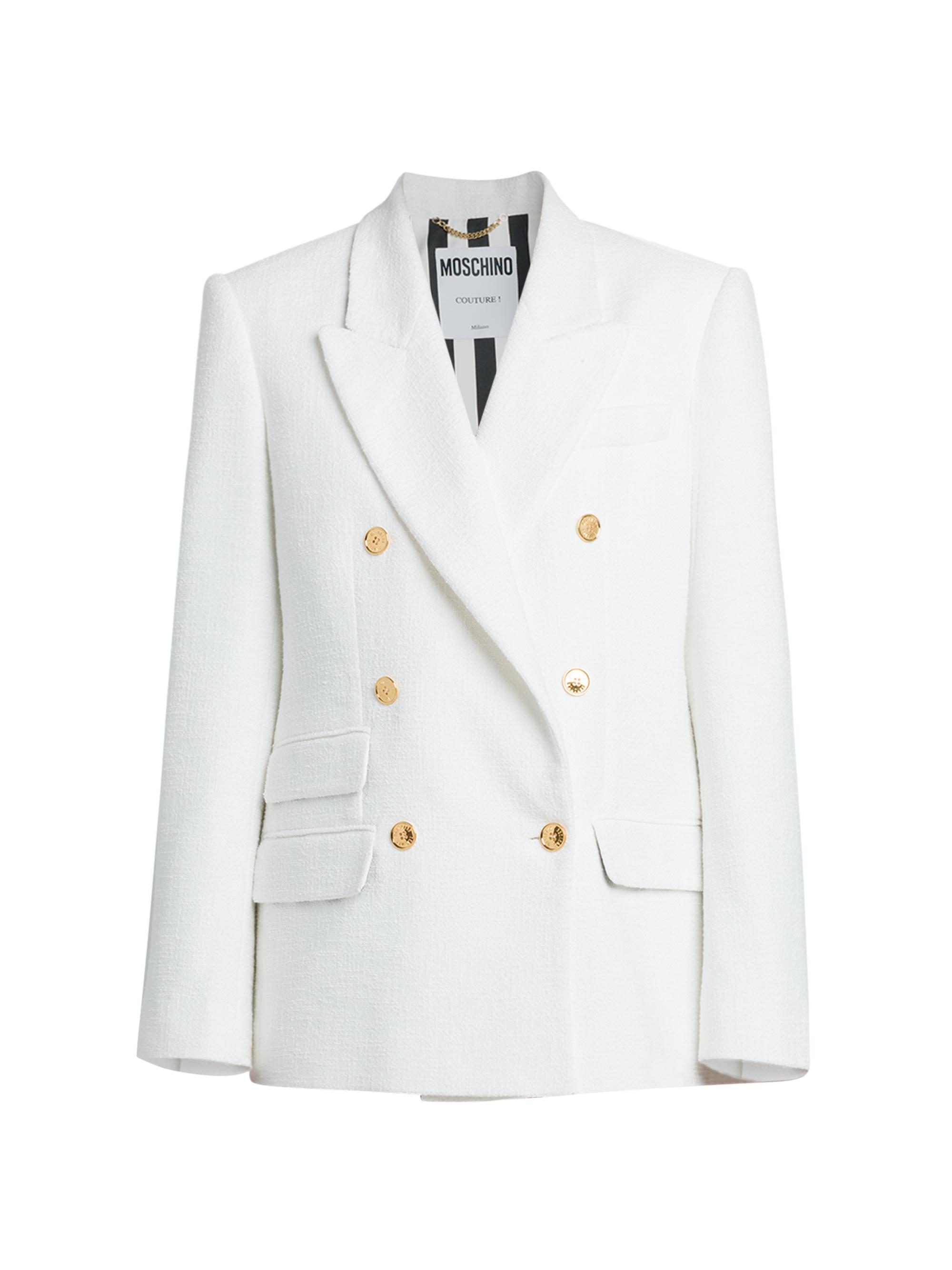 Moschino Women's Couture Double-Breasted Jacket - White
