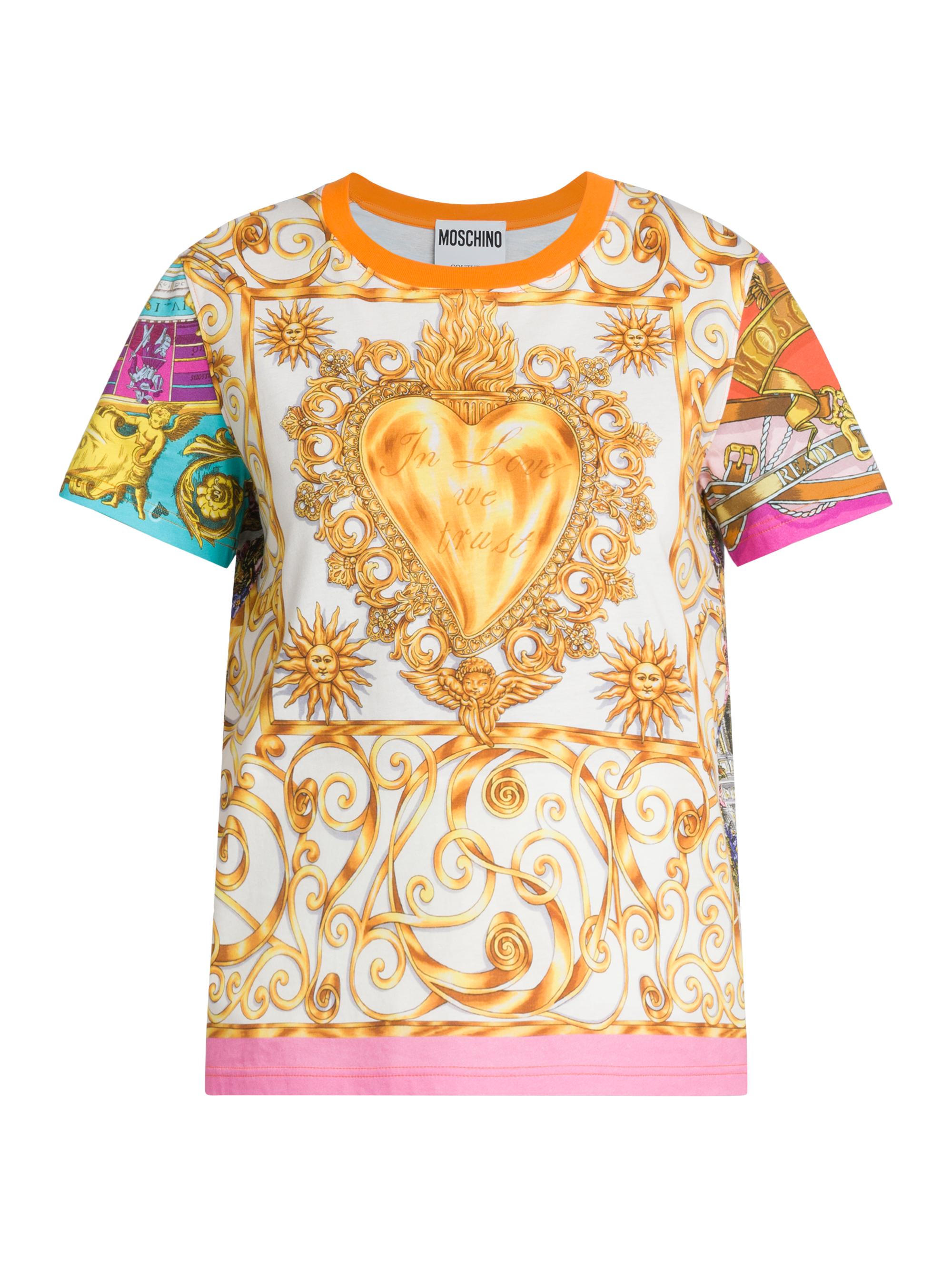 Moschino Women's Archive Scarves Heart T-Shirt
