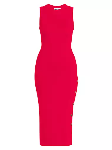 Couture Knit Body-Con Midi-Dress