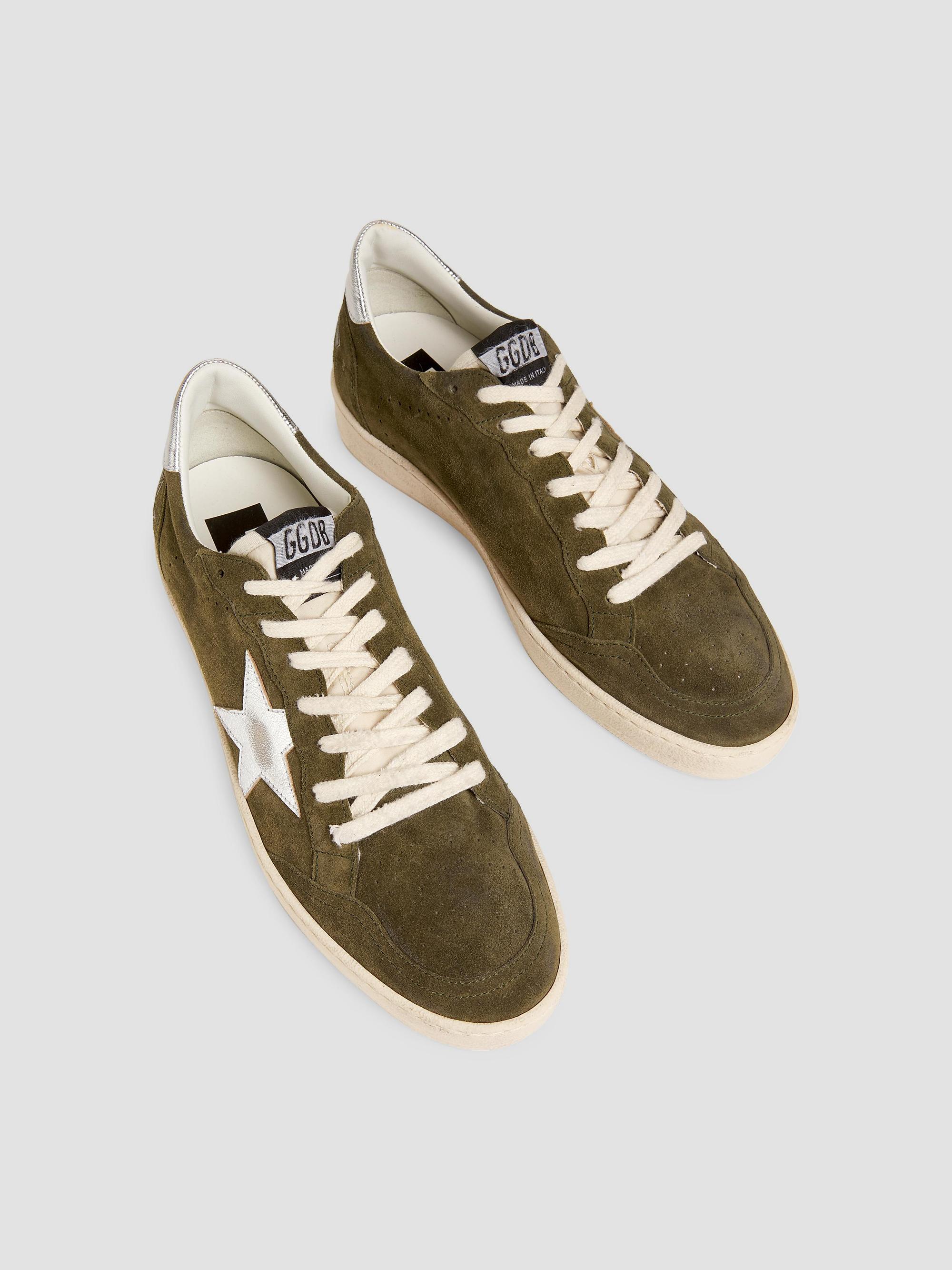Golden Goose Ball Star Suede & Leather Sneakers | Saks Fifth Avenue