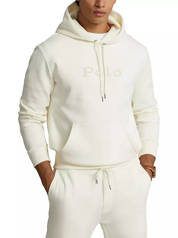 Shop Polo Ralph Lauren Double-Knit Chenille Logo Hoodie