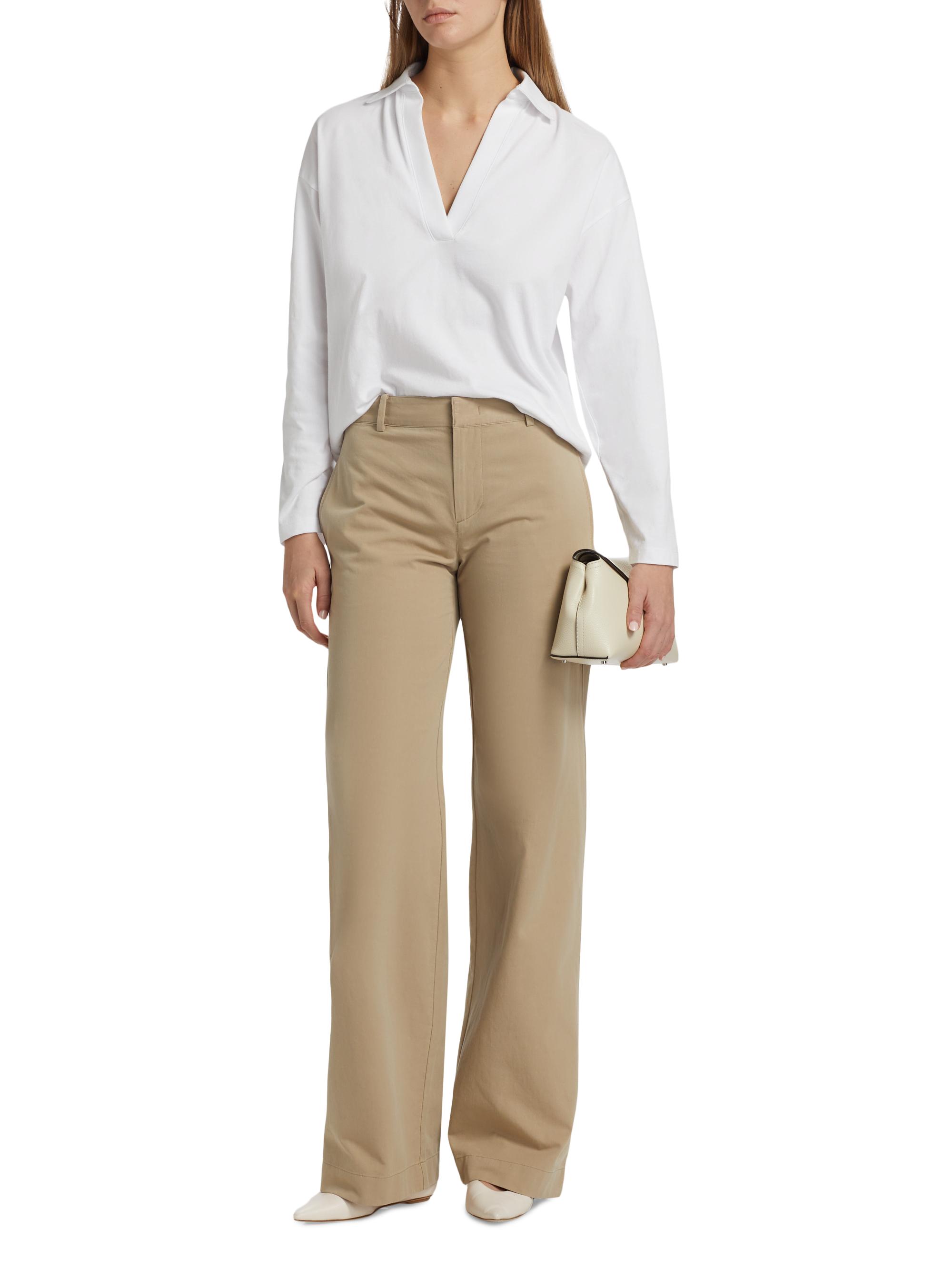 Vince Twill Wide-Leg Pants | Saks Fifth Avenue