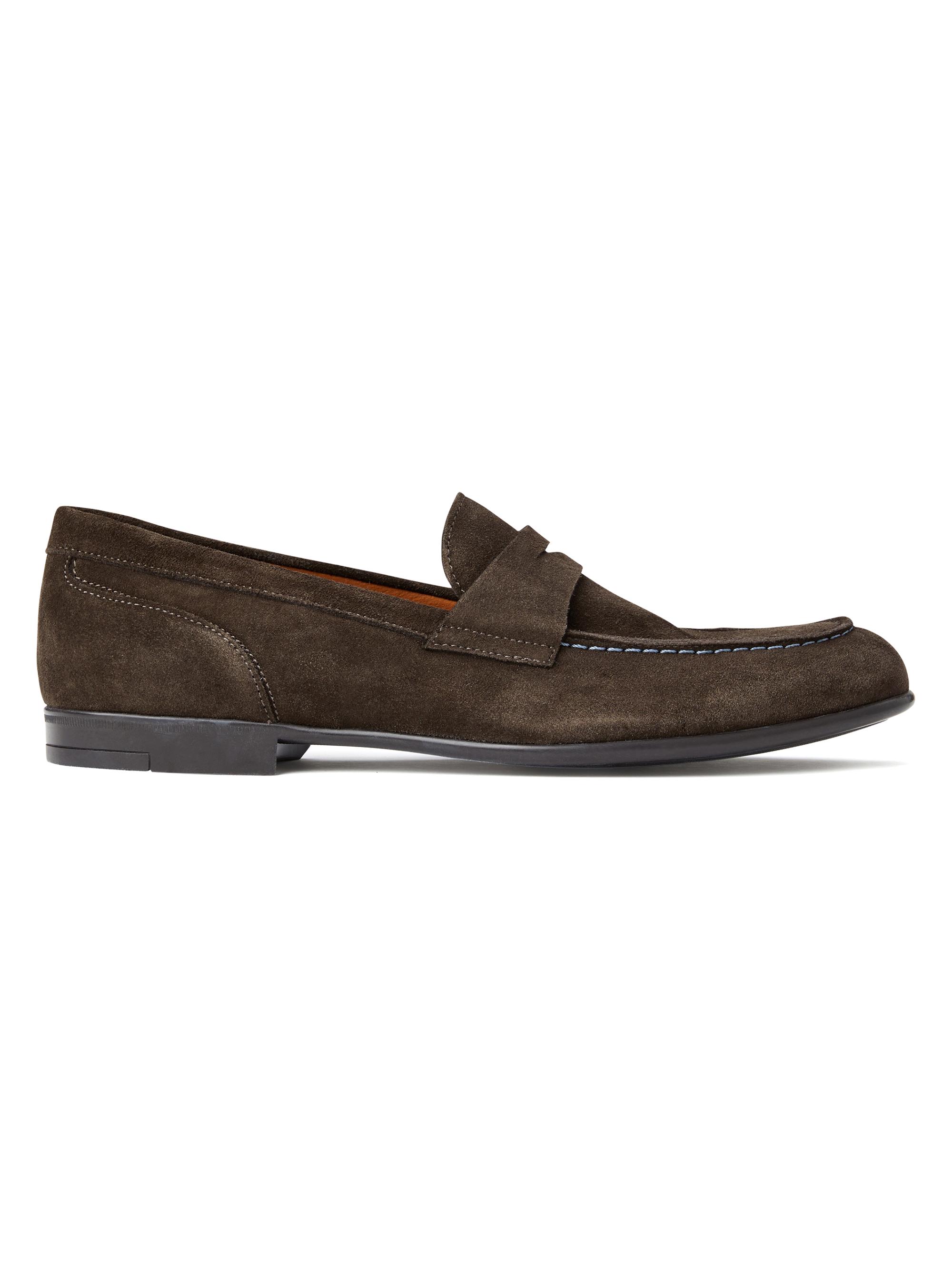 Bruno Magli Men's Silas Suede Penny Loafers - Dark Brown