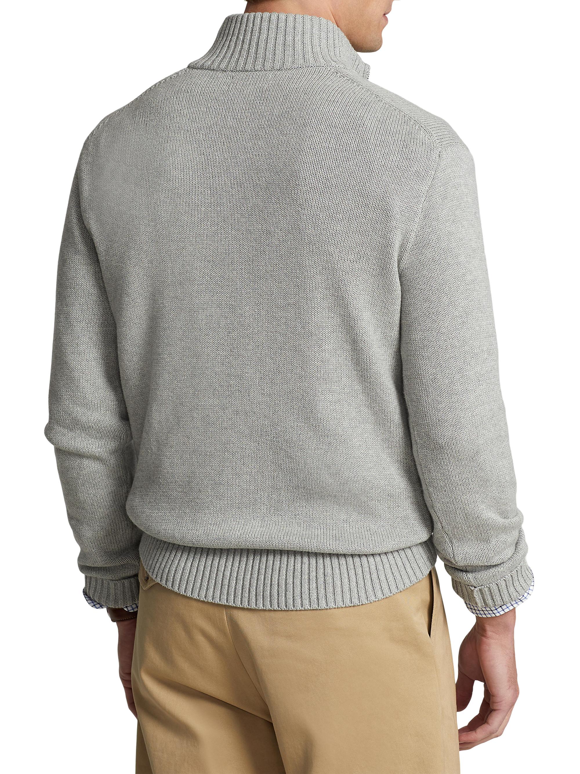 Polo Ralph Lauren Knit Cotton Quarter-Zip Pullover | Saks Fifth Avenue