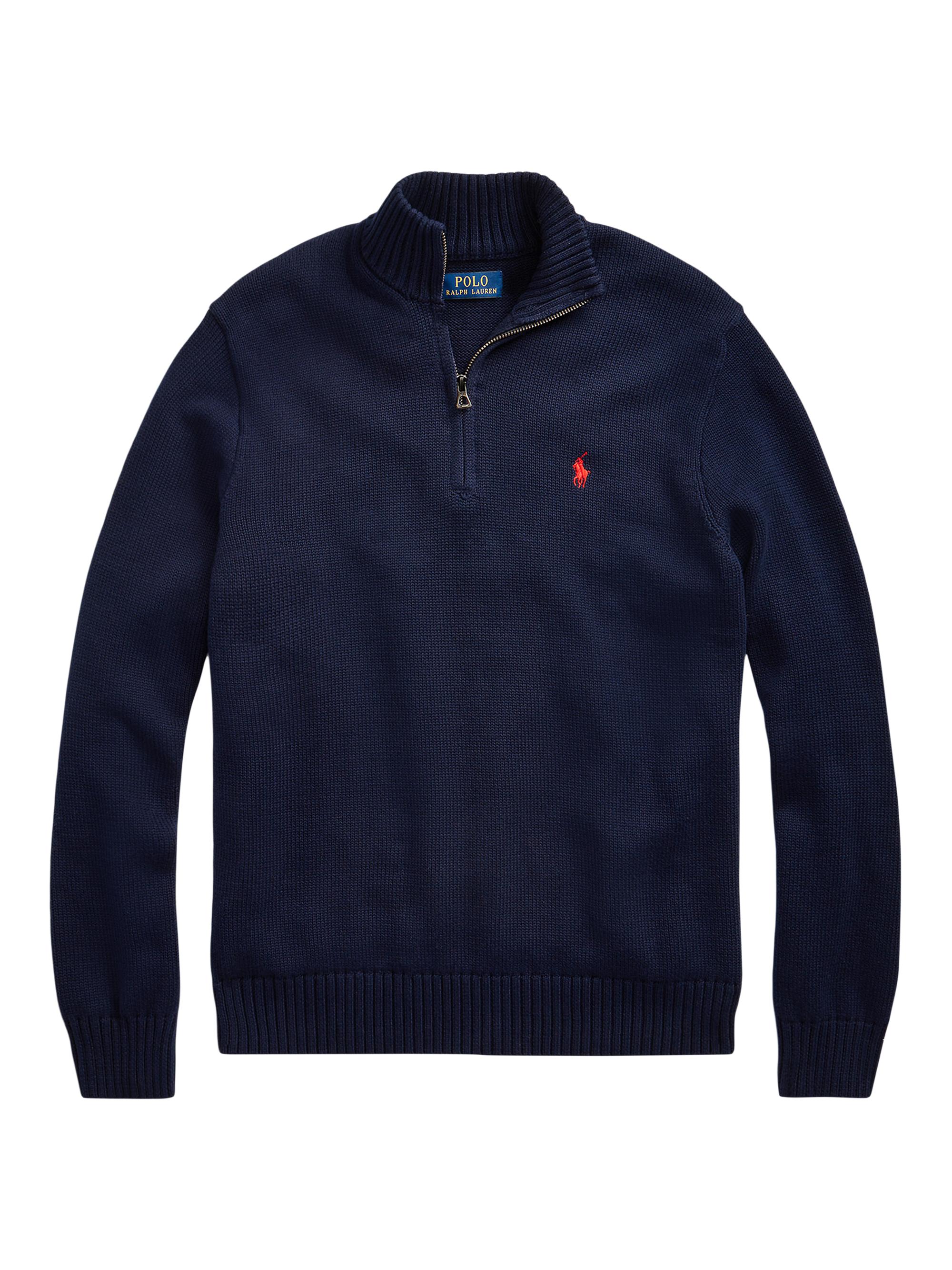 Polo Ralph Lauren Houndstooth Quarter-Zip Polo | Saks Fifth Avenue