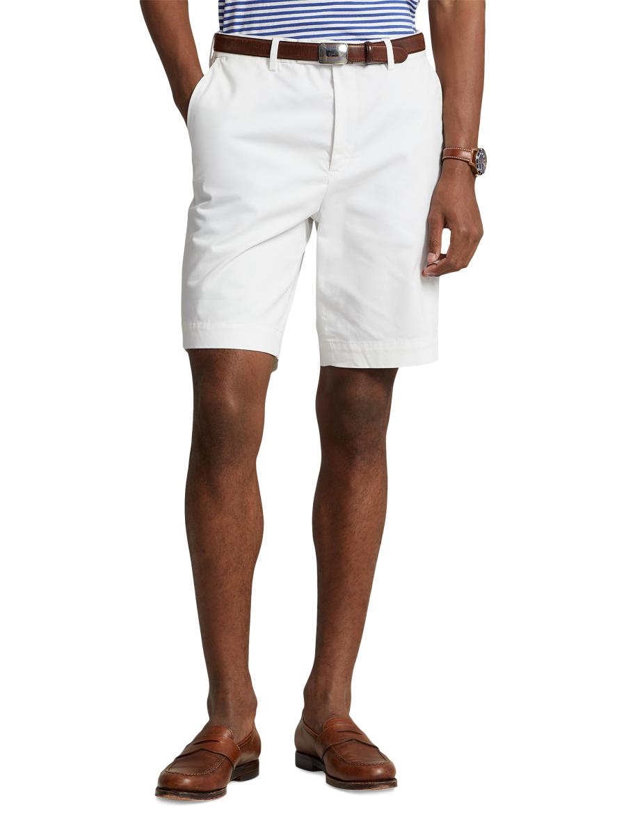 Polo Ralph Lauren Stretch-Twill Flat-Front Shorts | Saks