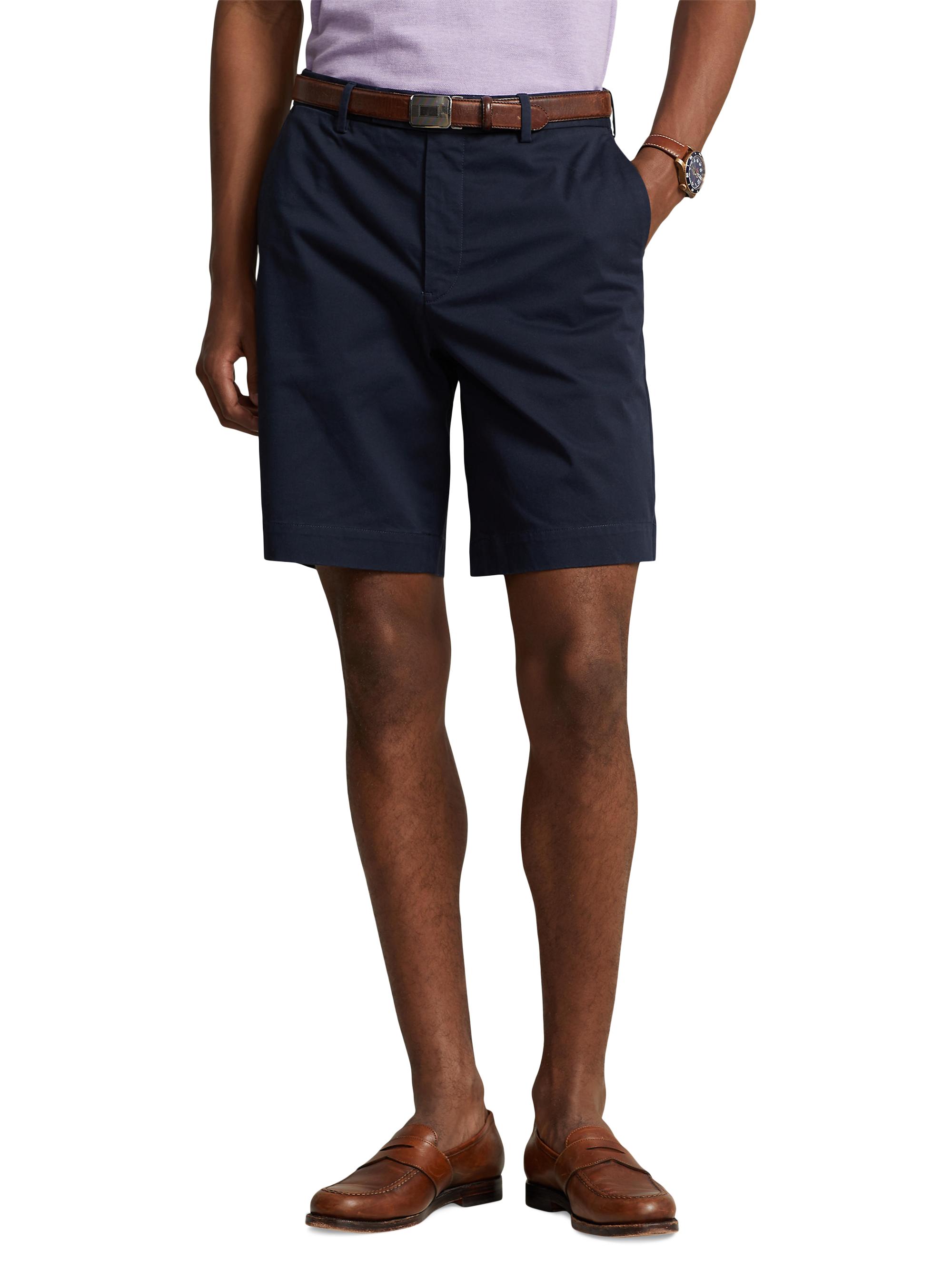 Polo Ralph Lauren Stretch-Twill Flat-Front Shorts | Saks Fifth Avenue