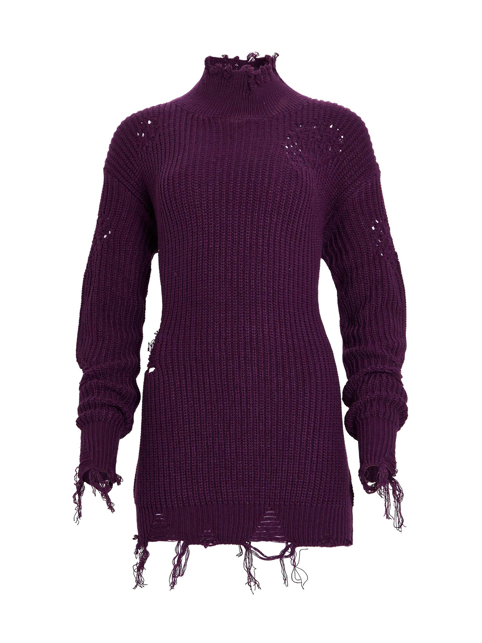 Ser.o.ya Women's Capala Sweater Dress - Eggplant