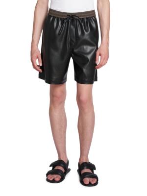 Doxxi faux-leather shorts