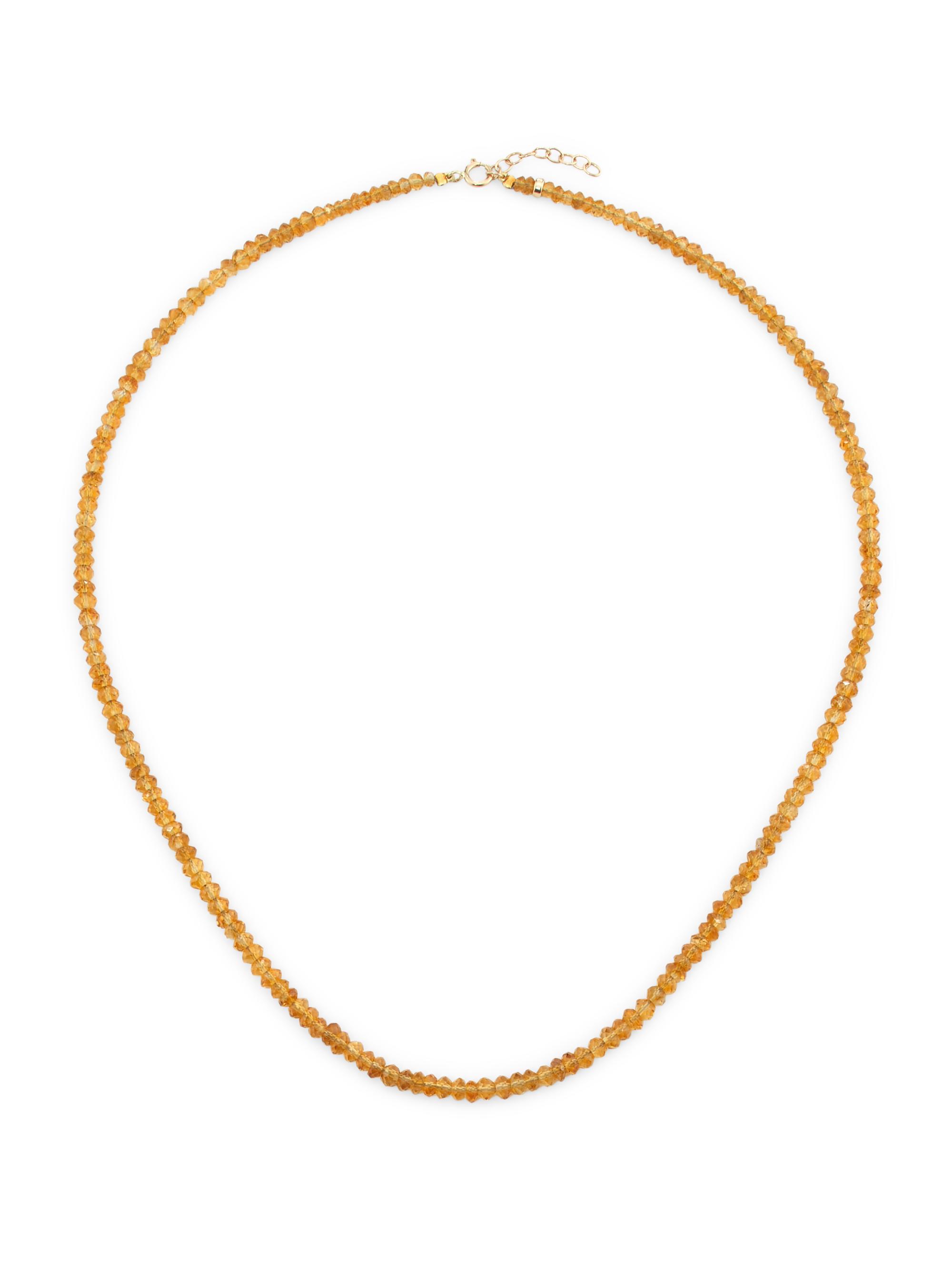 Jia Jia Women's Birthstone 14K Yellow Gold & Gemstone Beaded Necklace - Citrine
