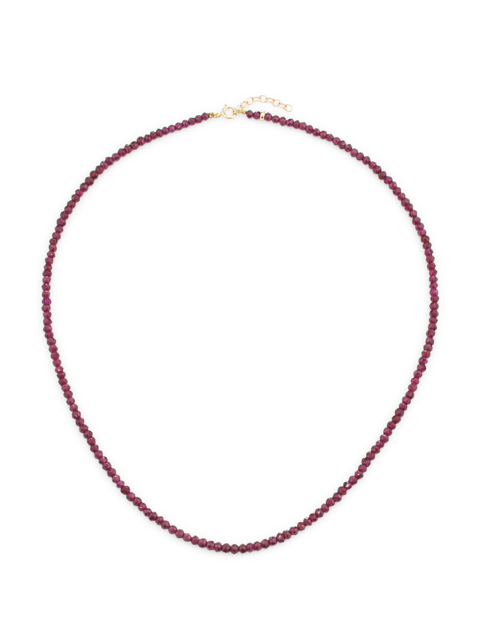 Jia Jia Women's Birthstone 14K Yellow Gold & Gemstone Beaded Necklace - Garnet