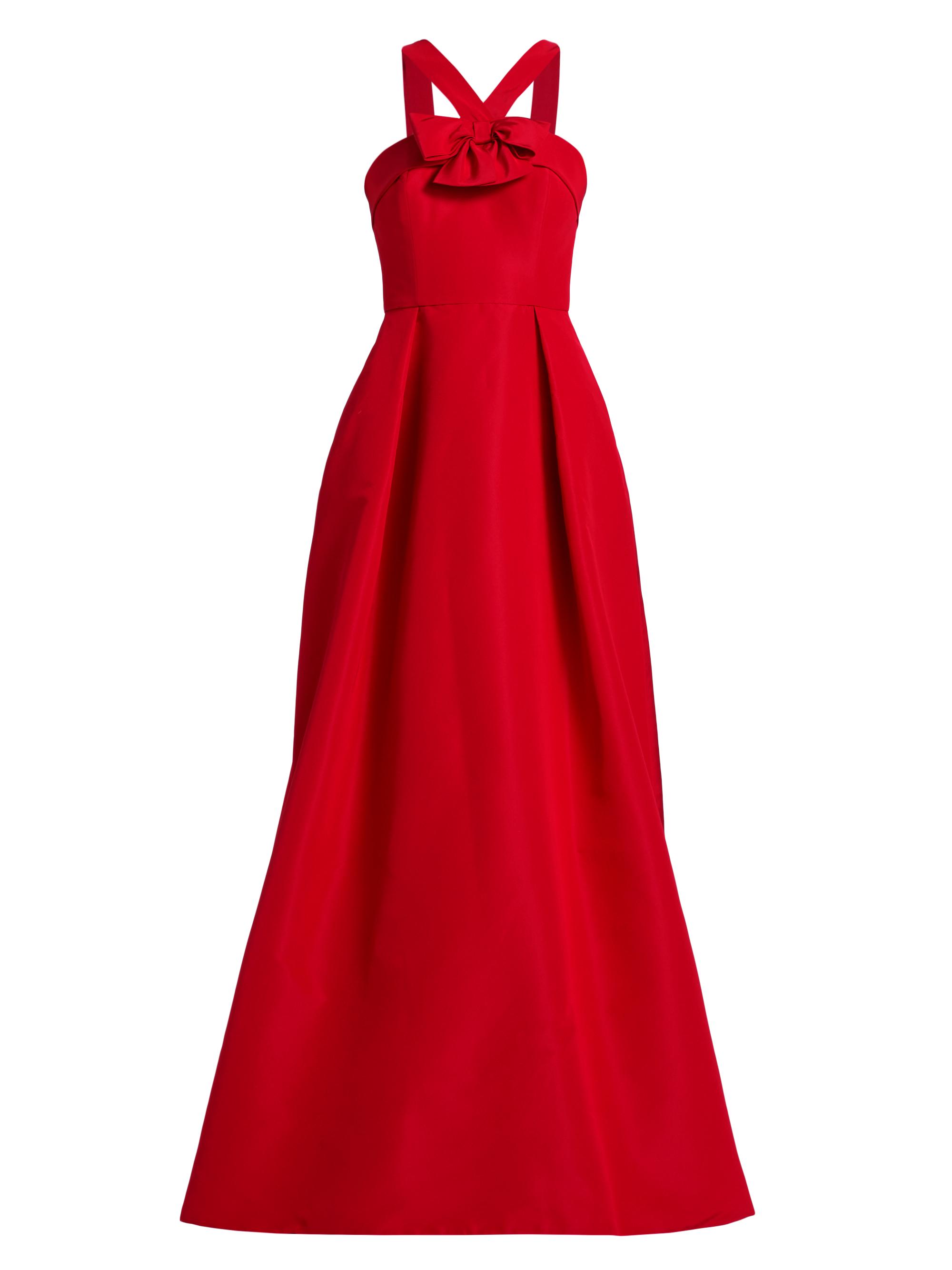 Alexia María Women's Emma Silk Sleeveless Gown - Silk Faille Red