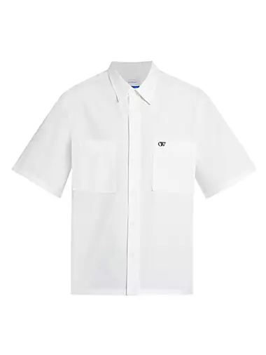 Logo-Embroidered Button-Front Shirt