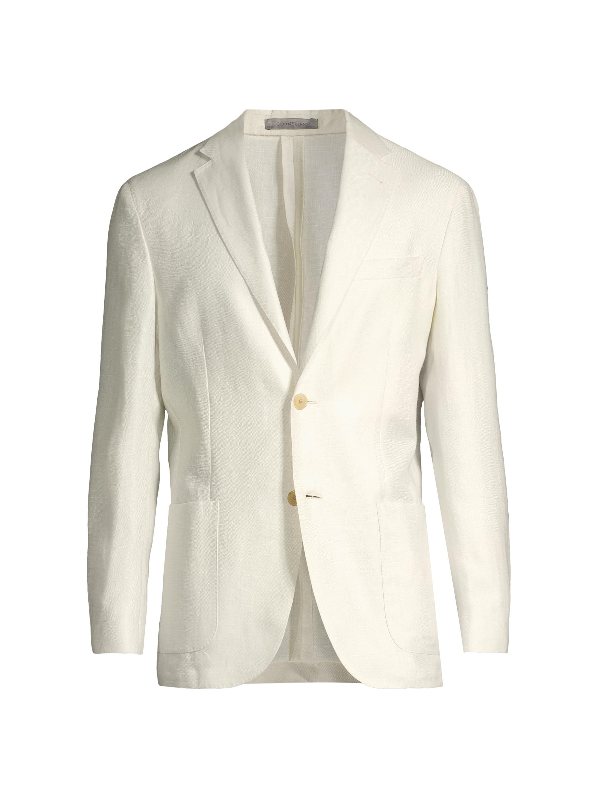 Corneliani Men's Linen & Wool-Blend Two-Button Sport Coat - White