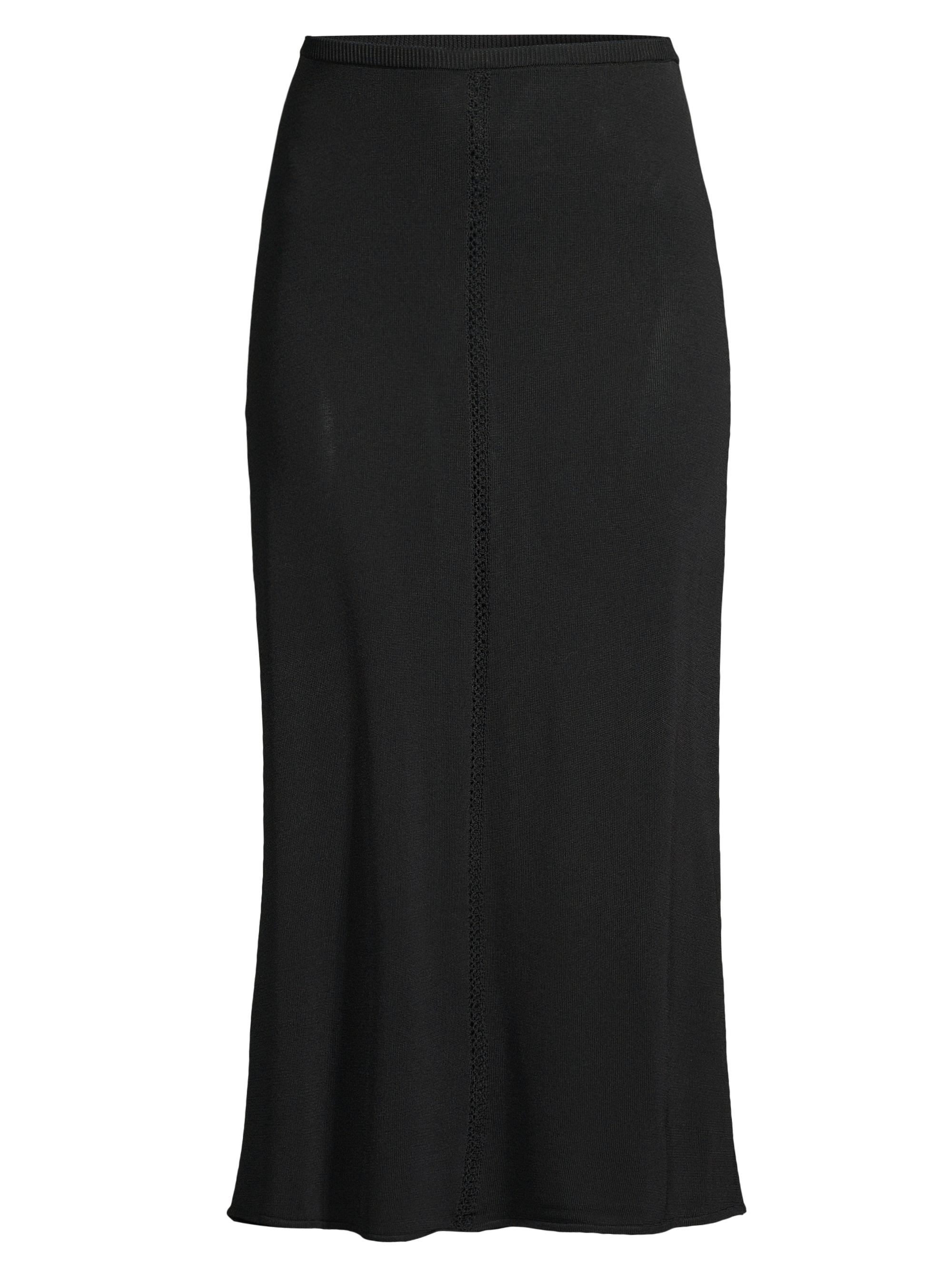 Capsule 121 Women's The Triangular Knit Midi-Skirt - Black