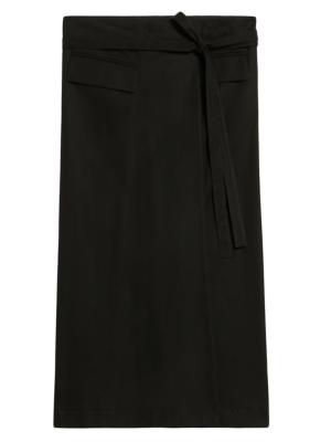 Sportmax asymmetric wrap mini skirt - Black