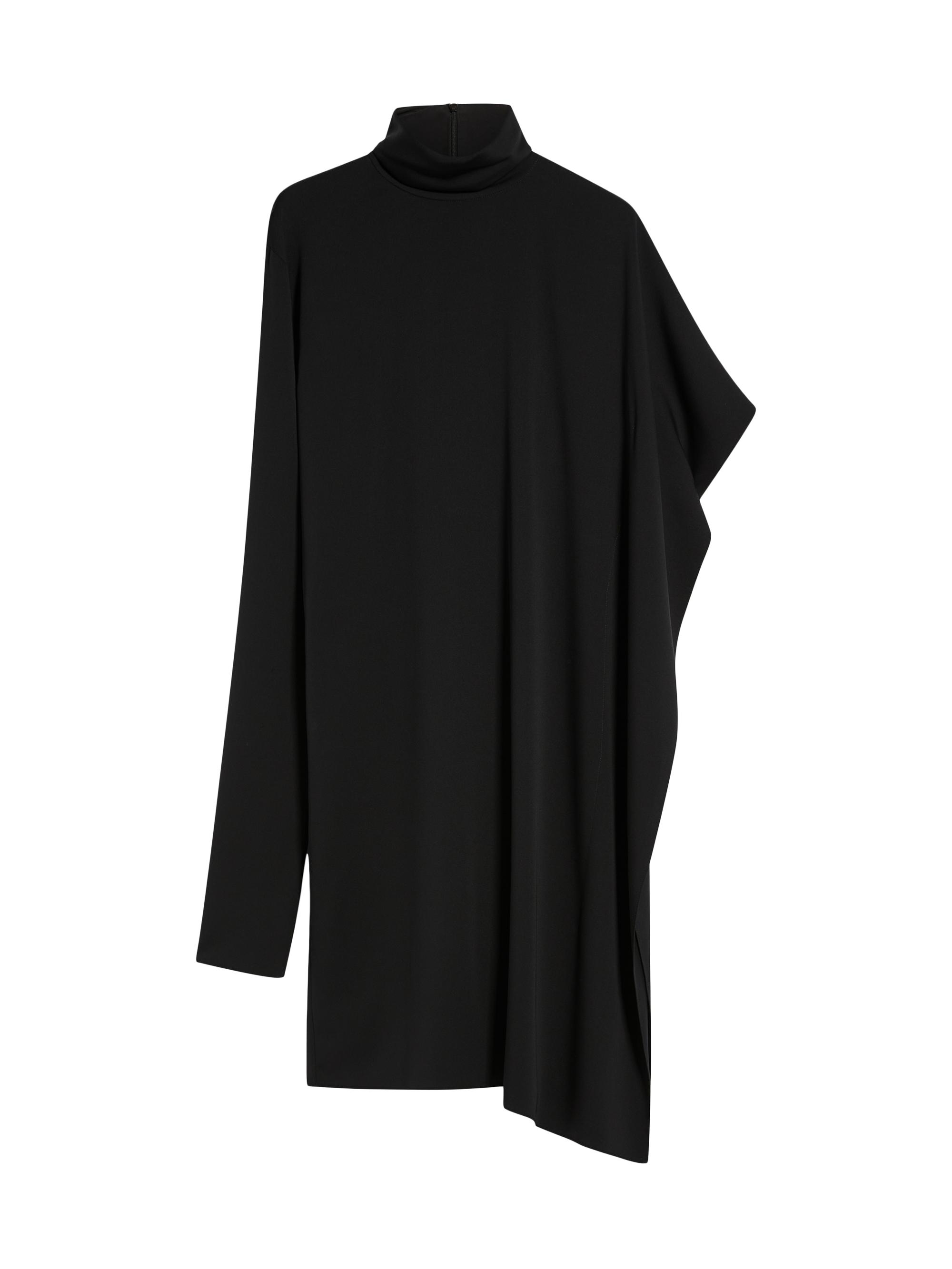 Sportmax Women's Circolo Draped Asymmetric Silk Dress - Black