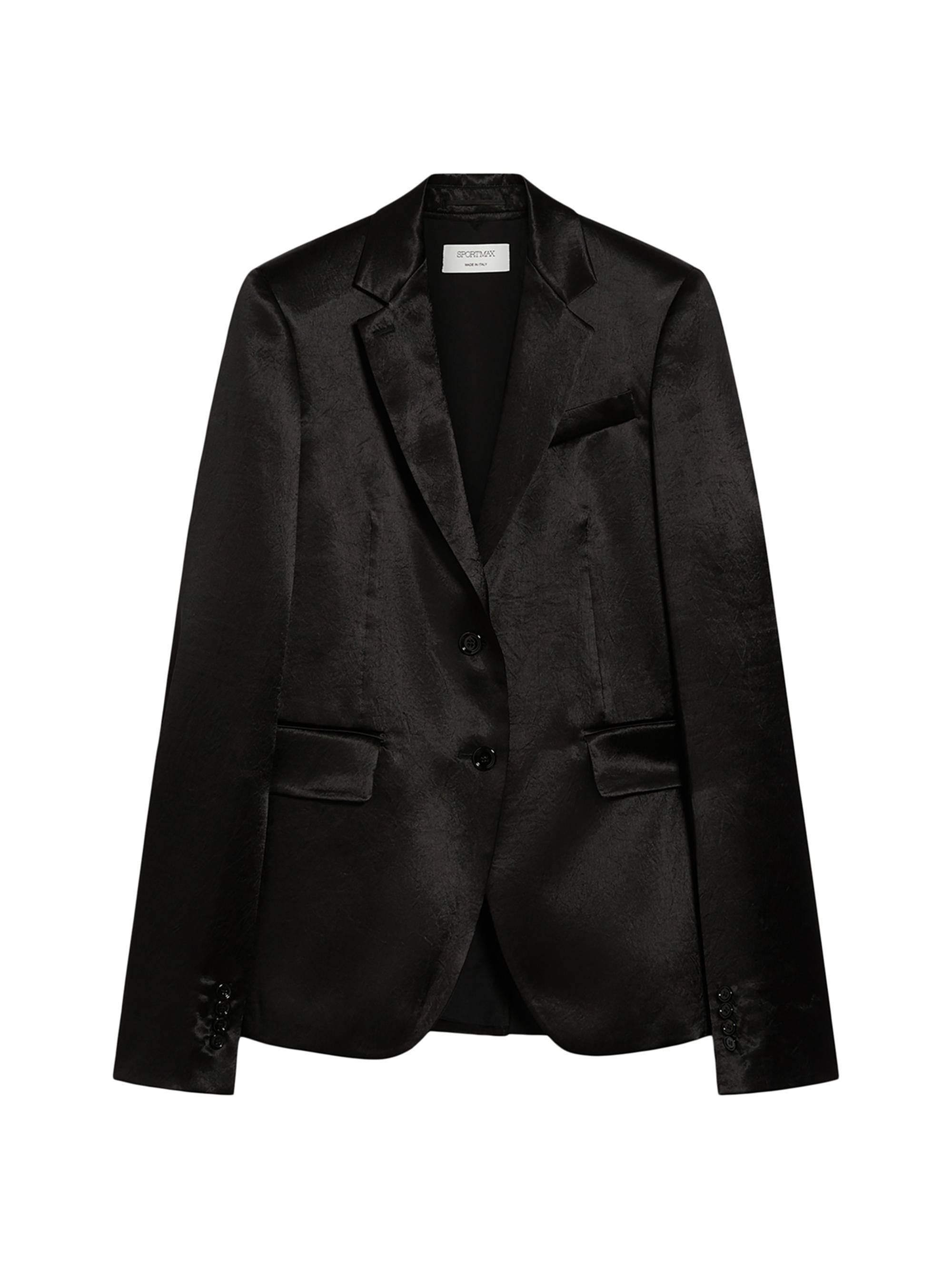 Sportmax Women's Volante Satin Jacket - Black