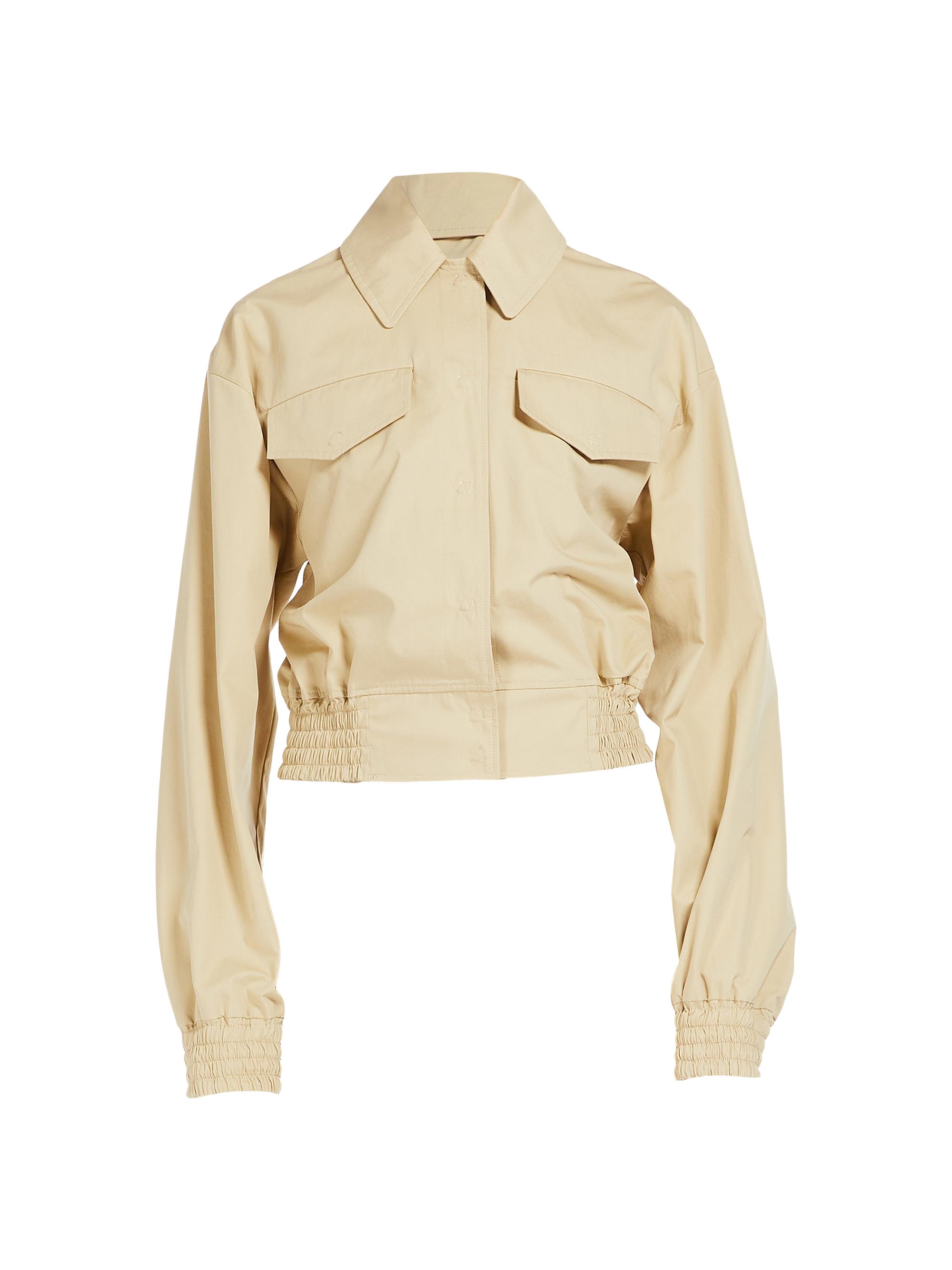 Sportmax Women's Gala Cotton Flap Pocket Jacket - Sand