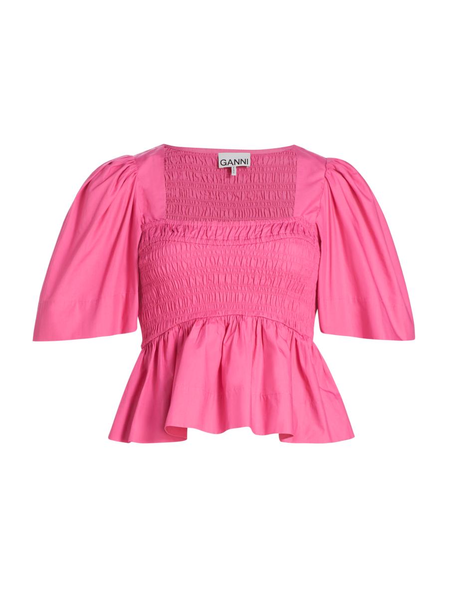 GANNI ブラウス Cotton Poplin Peplum Blouse GANNI Cotton Poplin Peplum Blouse | Shopbop