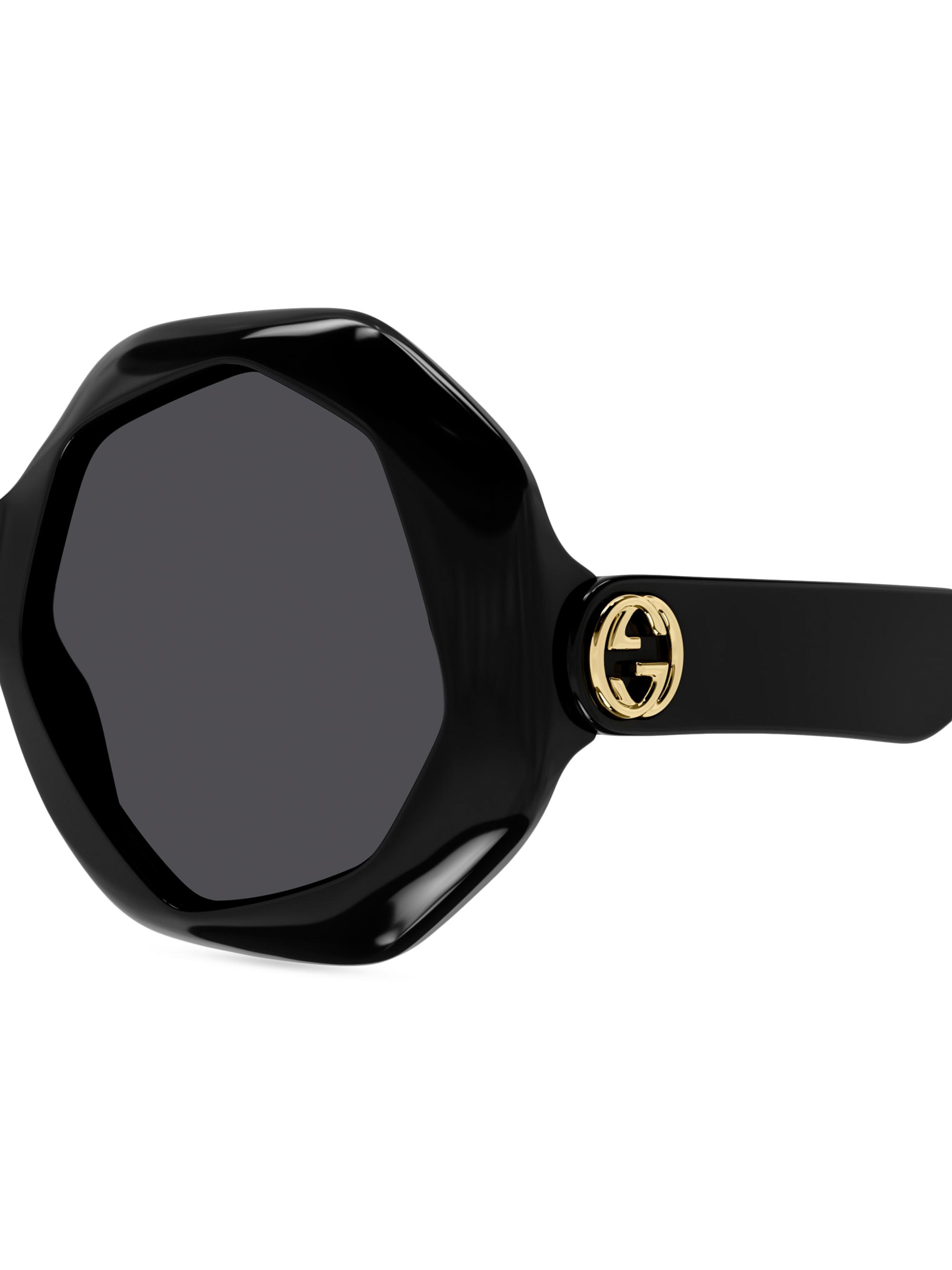 Gucci 57MM Geometric Sunglasses | Saks Fifth Avenue