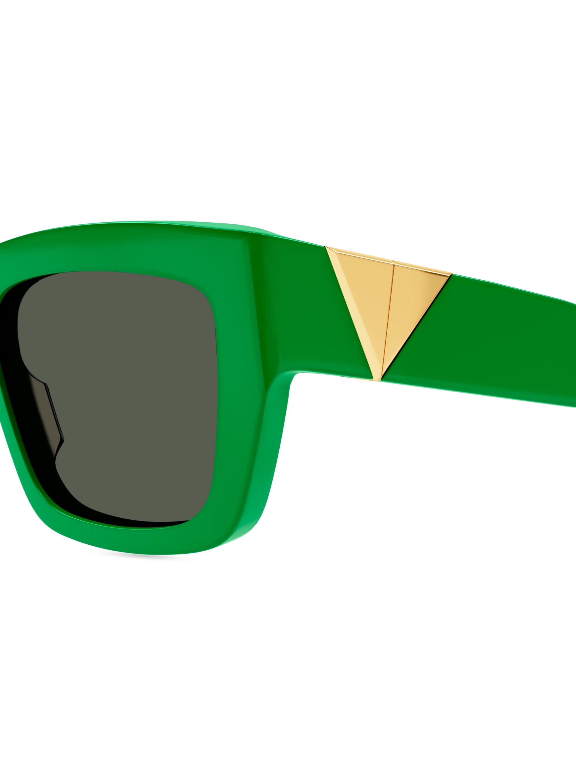 Bottega Veneta New Triangle 57MM Square Sunglasses | Saks Fifth Avenue