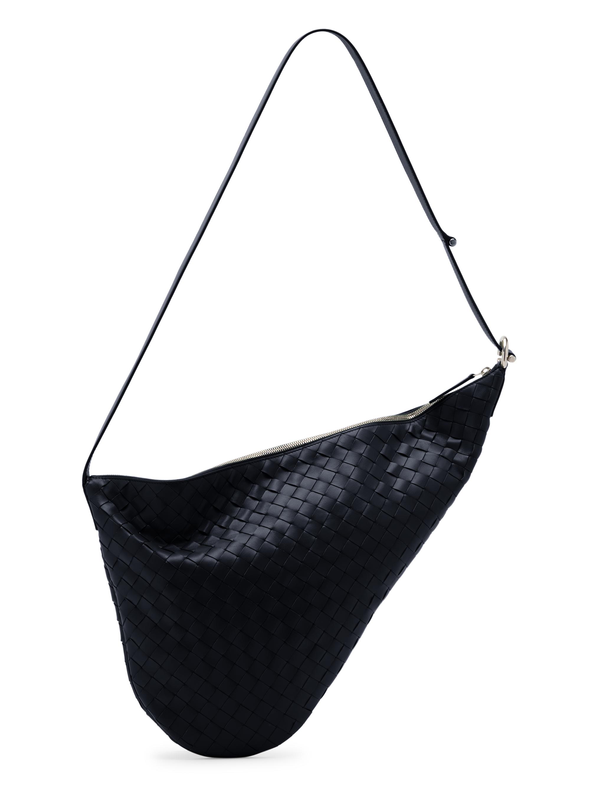 Bottega Veneta Men's Intrecciato Leather Crossbody Bag - Space Silver